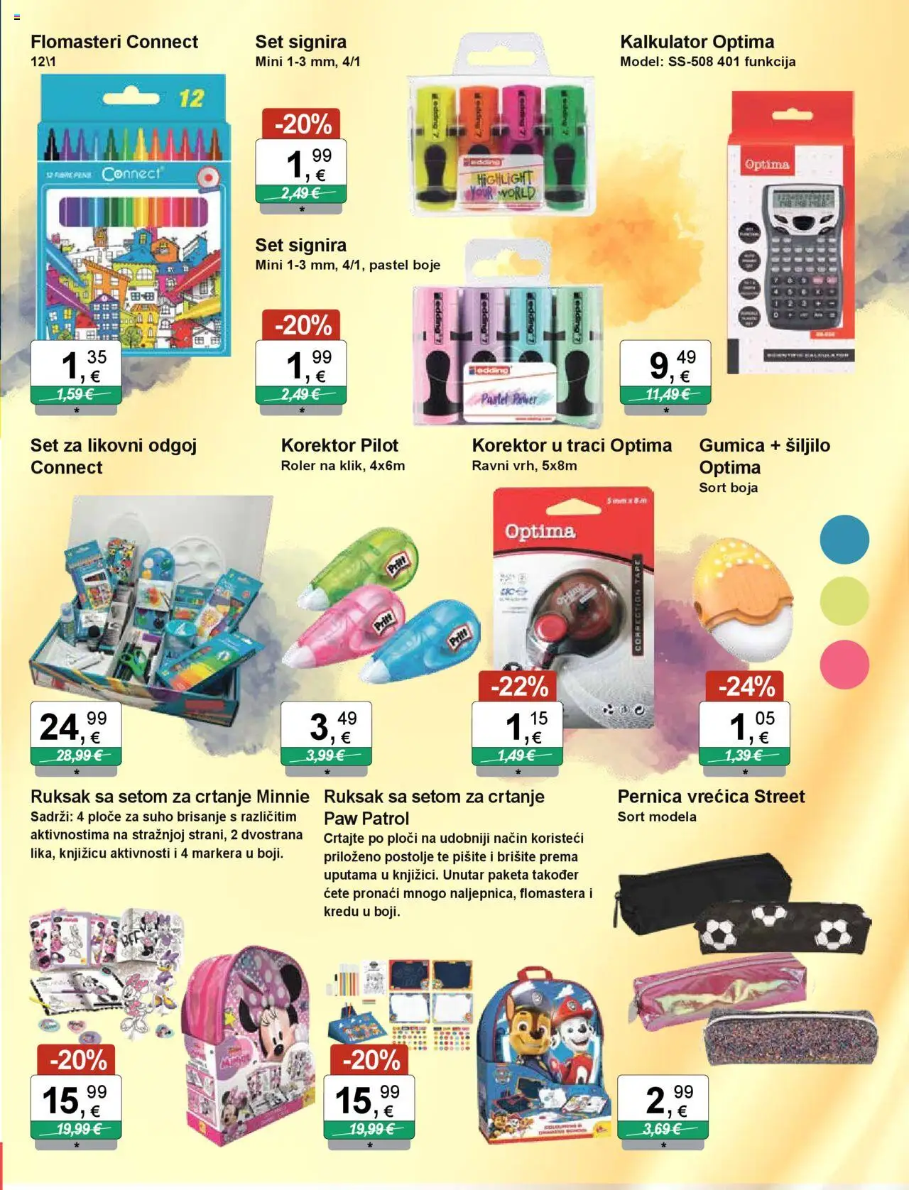 KTC katalog | vrijedi od 21.08.2025 | Stranica: 3 | Proizvodi: Ruksak, Kalkulator, Flomasteri, Korektor