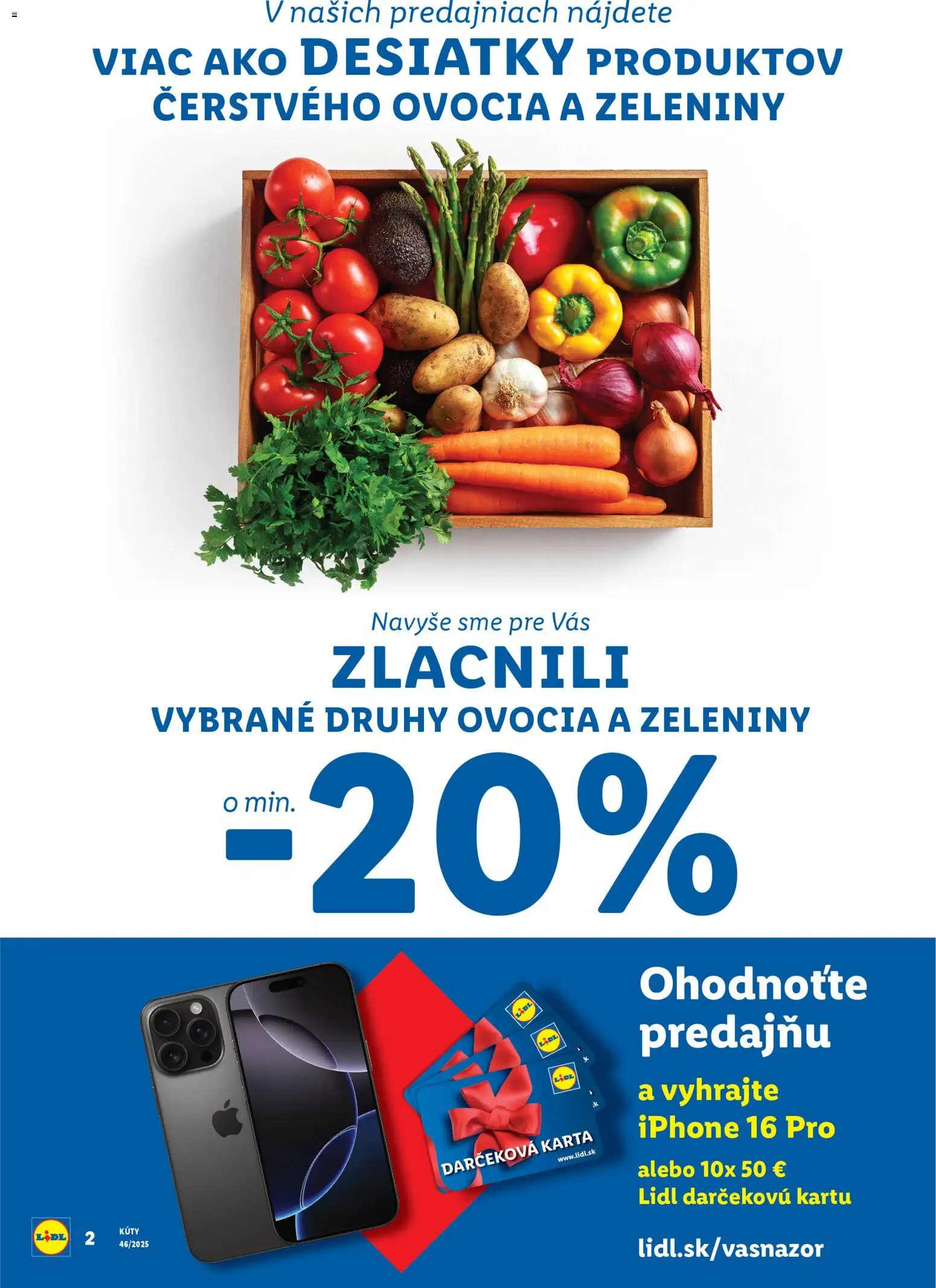 Nové Lidl akcie – leták je platný od 10.11.2025 | Strana: 2 | Produkty: Apple, Iphone, Ovocie