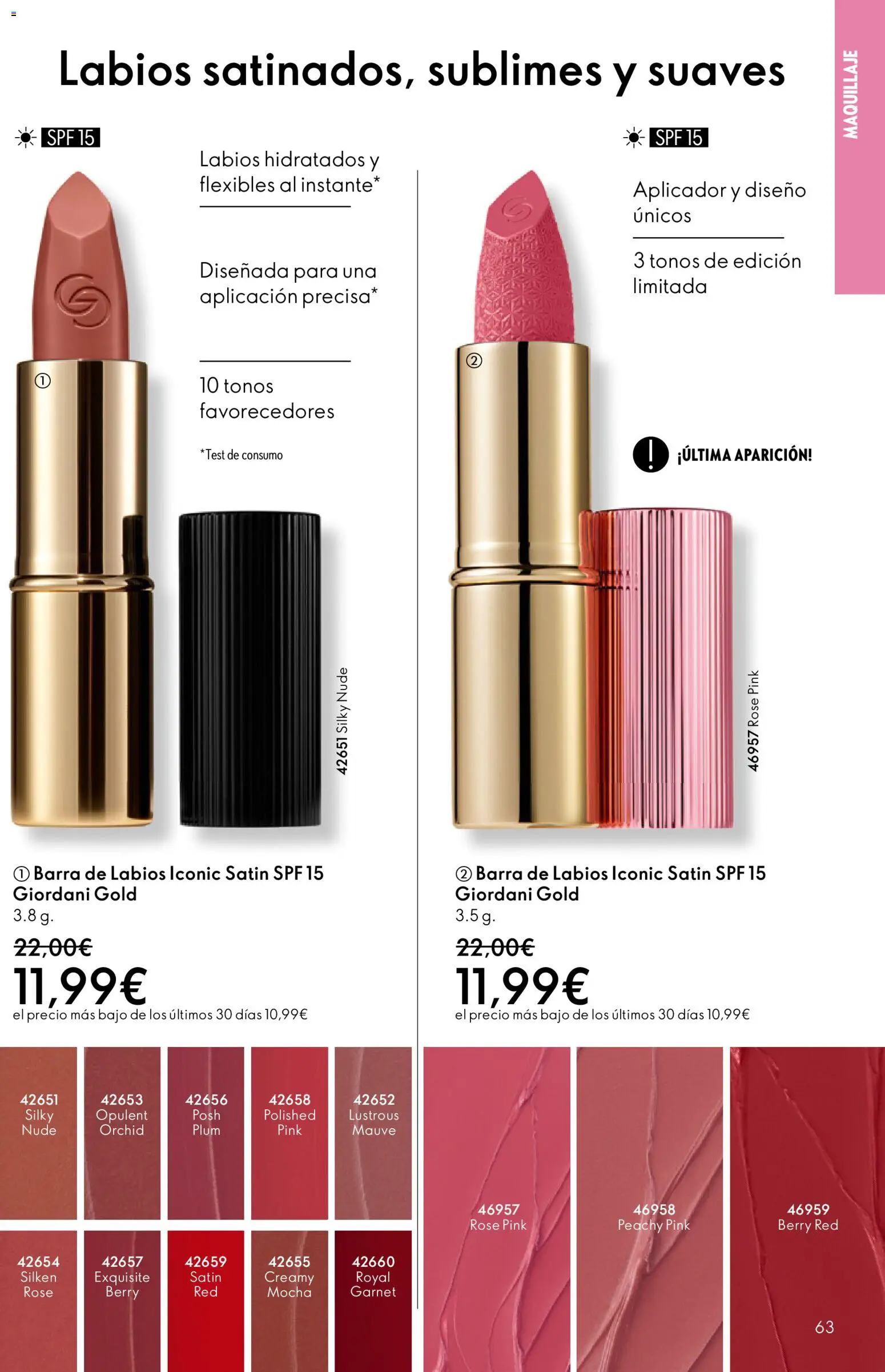 Oriflame - Catálogo Campaña 17 │ válido desde el 10.12.2025 | Página: 63 | Productos: Maquillaje, Barra de labios