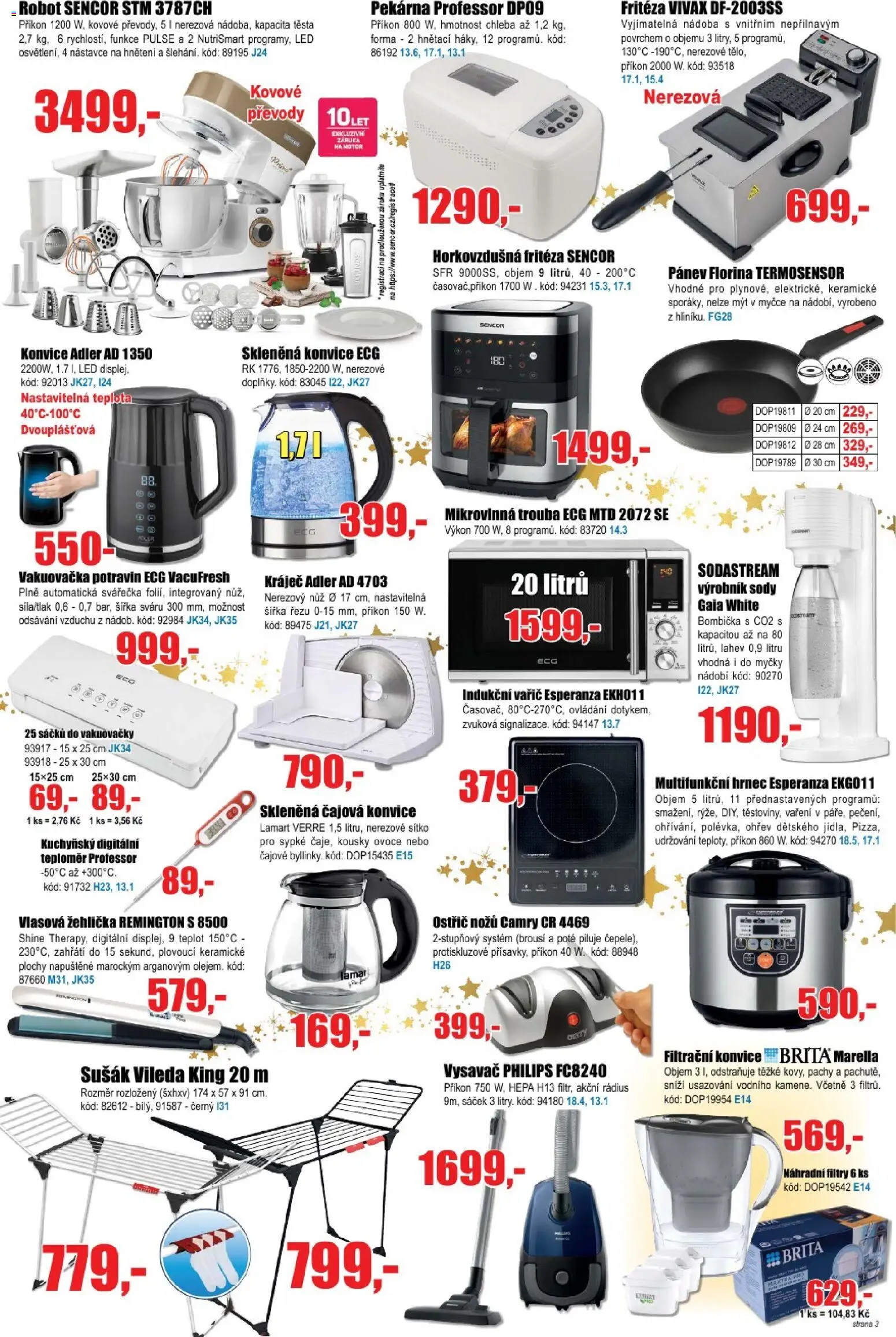 Eva supermarket leták od 17.12.2025 | Strana: 3 | Produkty: Filtrační konvice, Hrnec, Trouba, Vařič