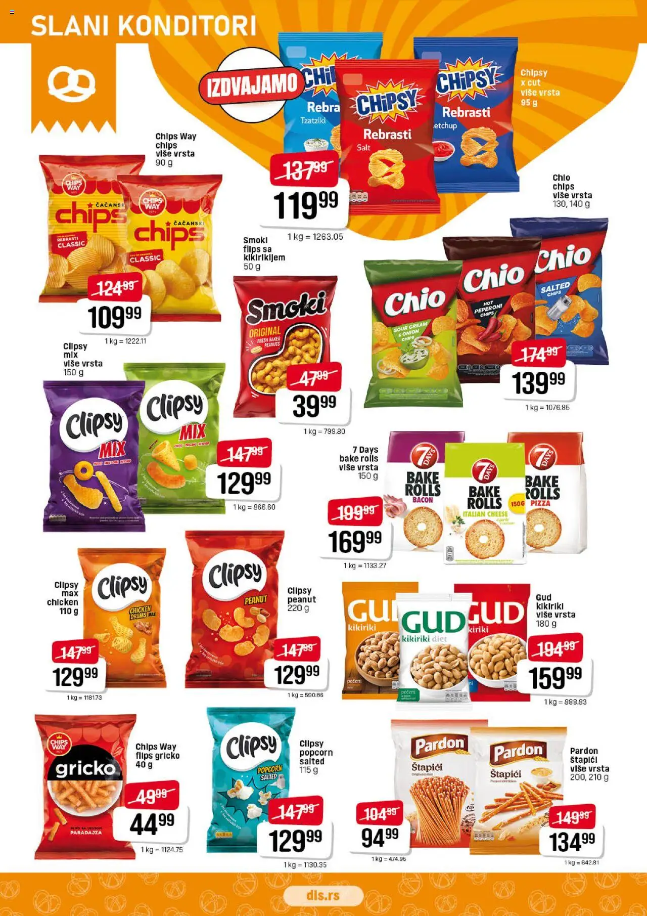 DIS katalog - važi od 19.06.2025 | Strana: 14 | Proizvode: Smoki, Kikiriki, Popcorn