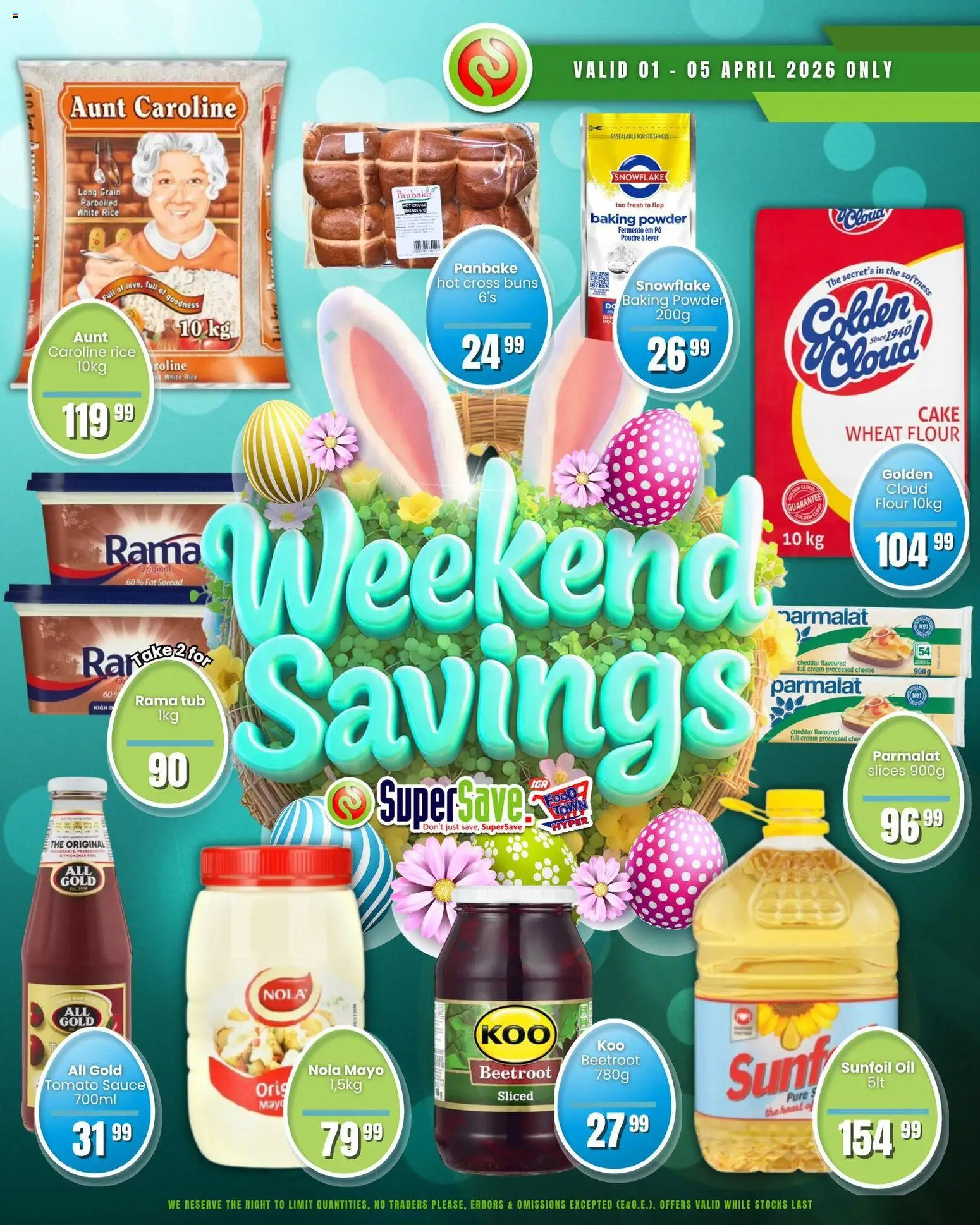 New Super Save catalogue – valid from 01.04.2026 | Page: 1 | Products: Oil, Powder, Cream, Baking powder