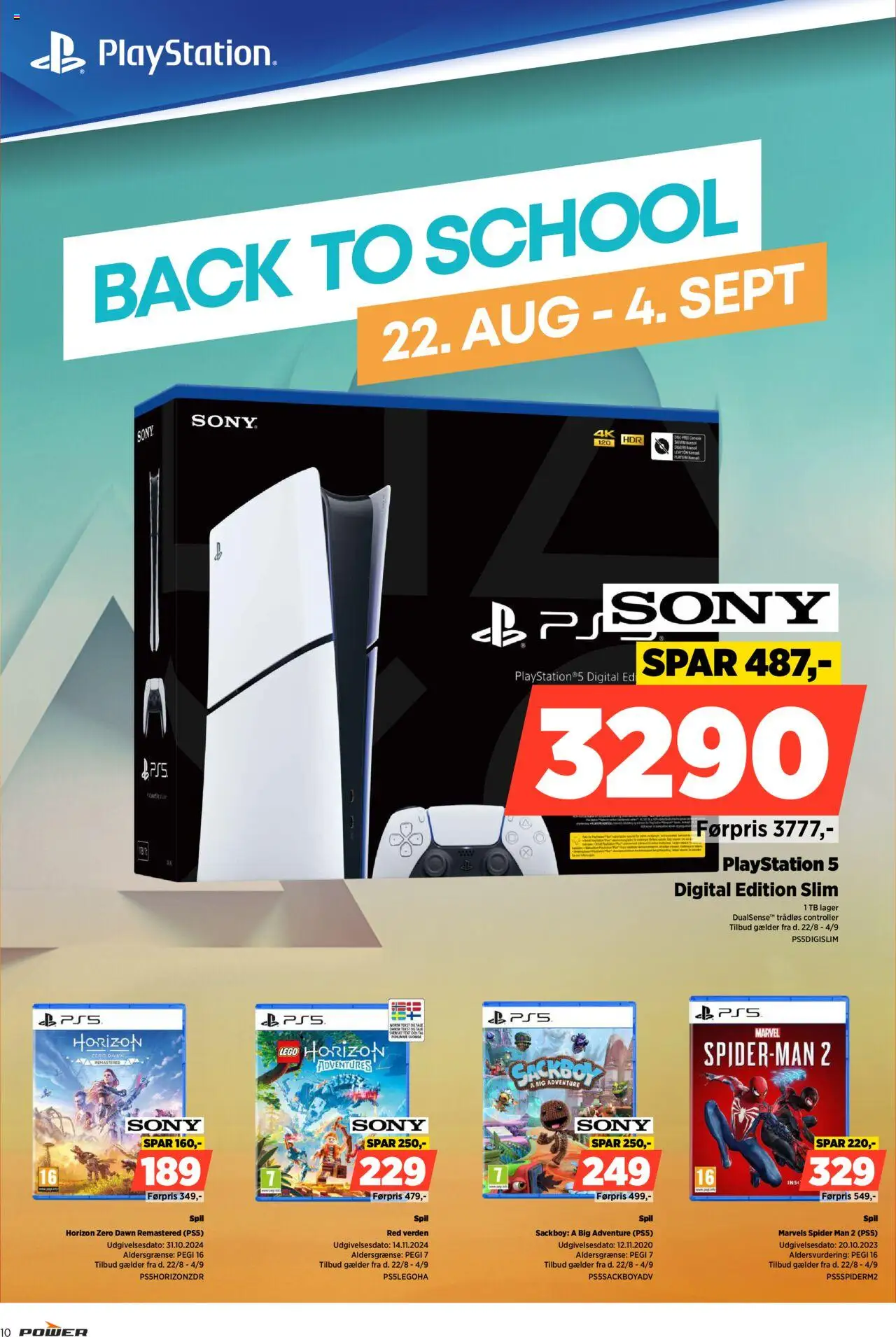 Power Tilbudsavis gyldig fra 22.08.2025 | Side: 10 | Produkter: Playstation, Spil