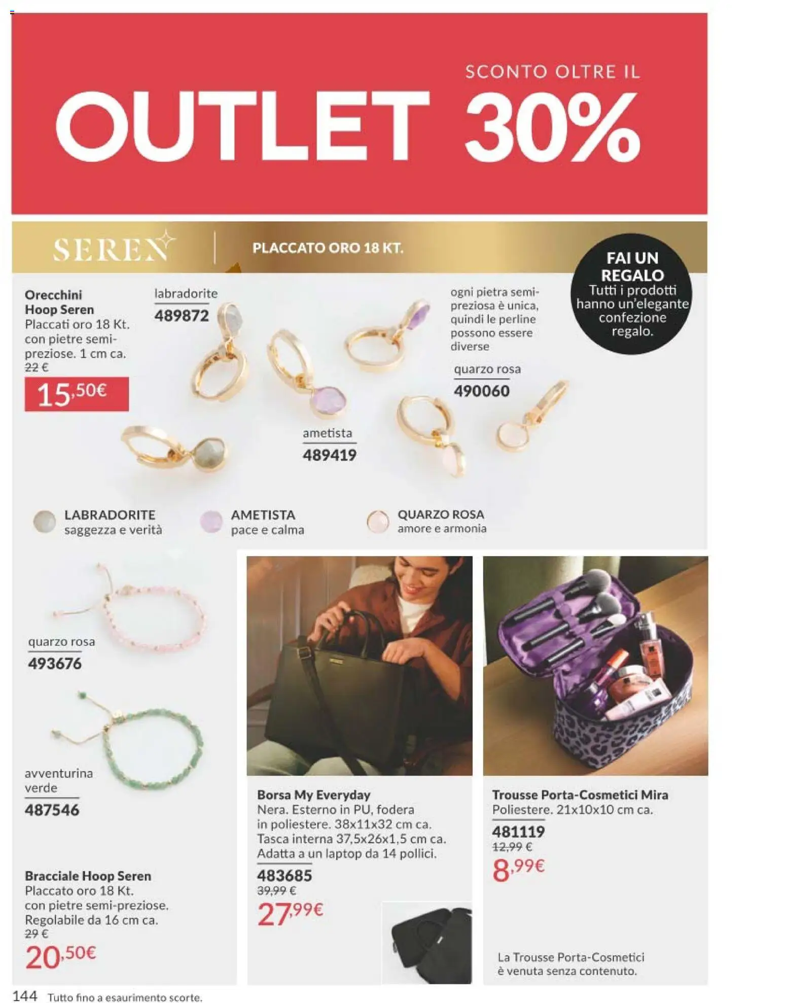 Volantino Avon del 01.04.2026 | Pagina: 144 | Prodotti: Bracciale, Laptop, Orecchini, Borsa