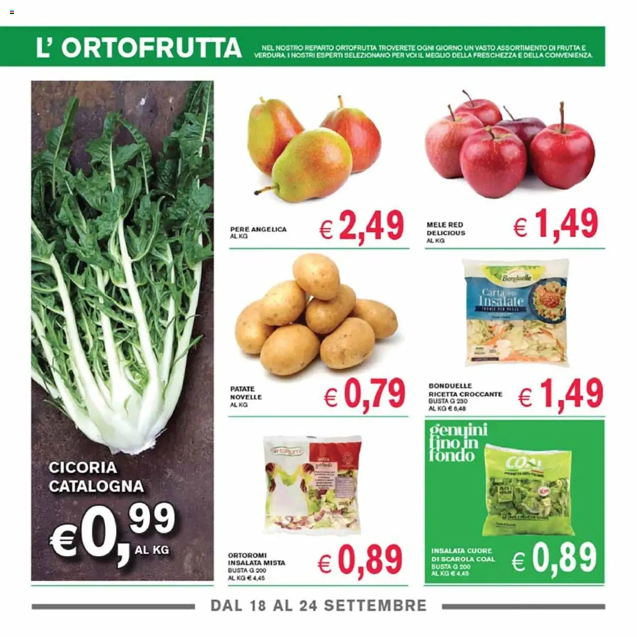 Volantino Coal del 11.09.2025 | Pagina: 3 | Prodotti: Mele, Insalata, Patate, Frutta