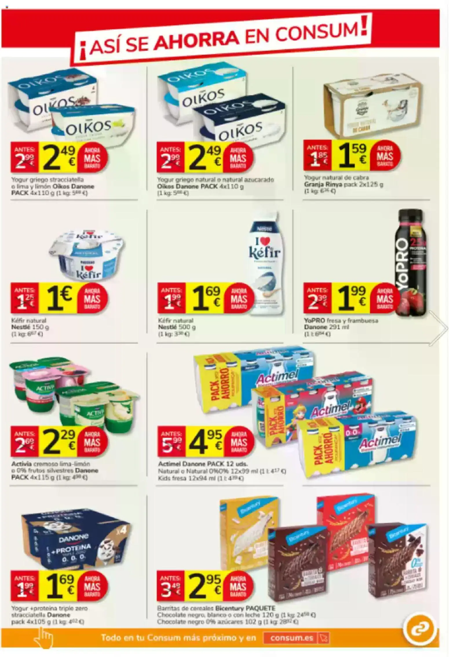 Consum folleto │ válido desde el 05.02.2026 | Página: 7 | Productos: Lima, Yogur, Chocolate, Cereales