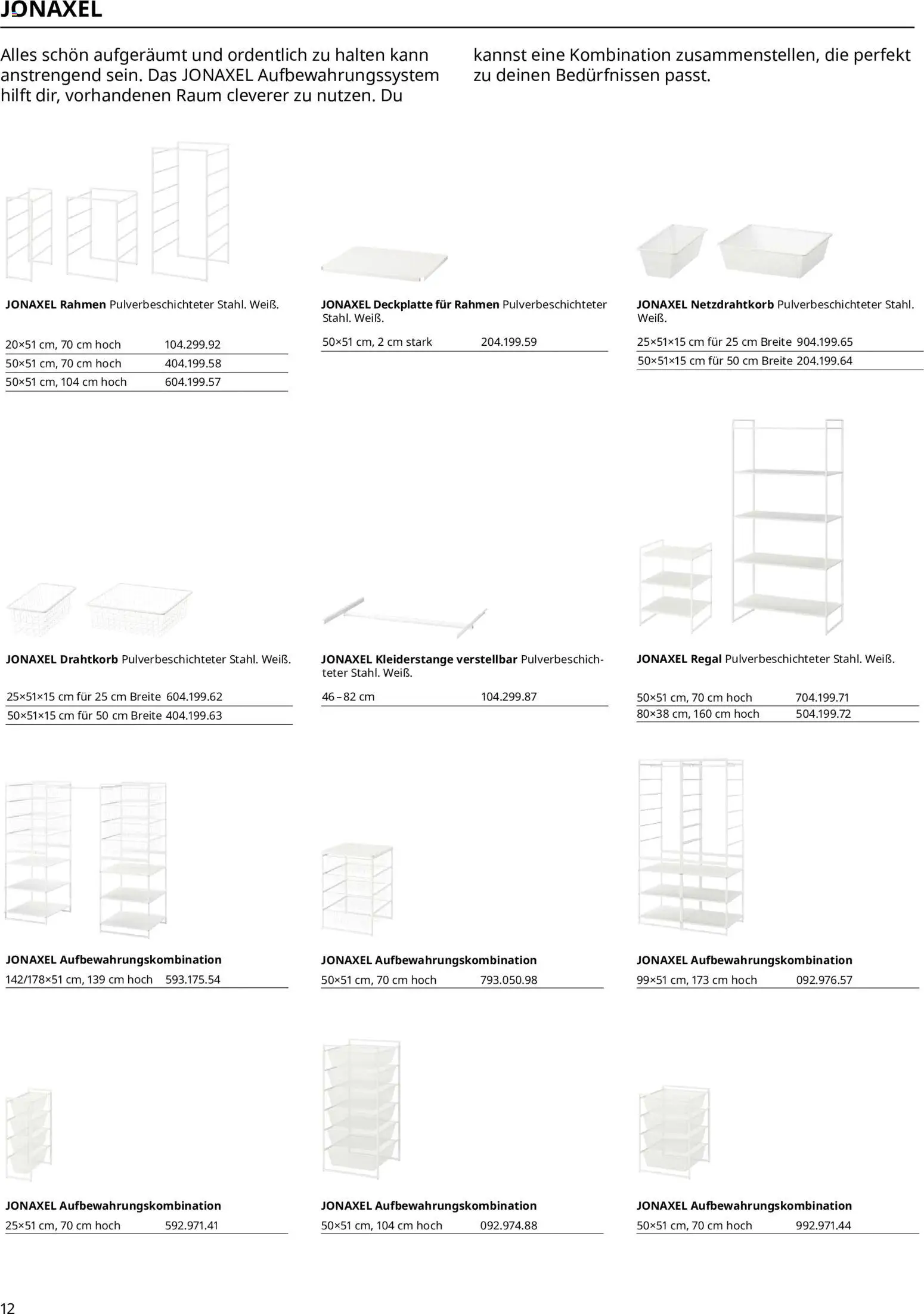 Ikea Hauswirtschaftsraum – gültig ab 01.04.2025 | Seite: 12 | Produkte: Regal