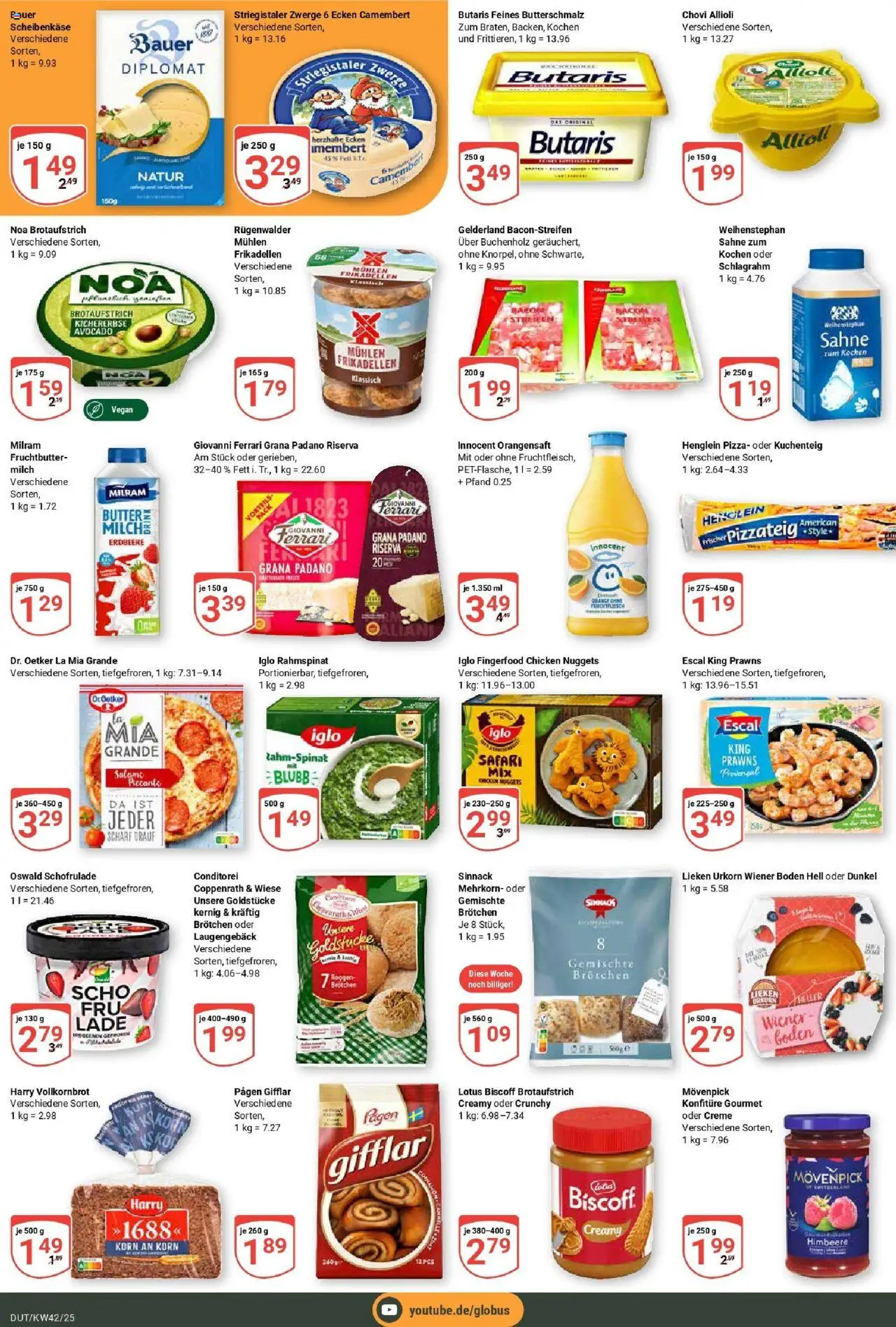 Globus prospekt Wetzlar-Dutenhofen	 – gültig ab 12.10.2025 | Seite: 3 | Produkte: Butterschmalz, Vollkornbrot, Iglo, Orangensaft