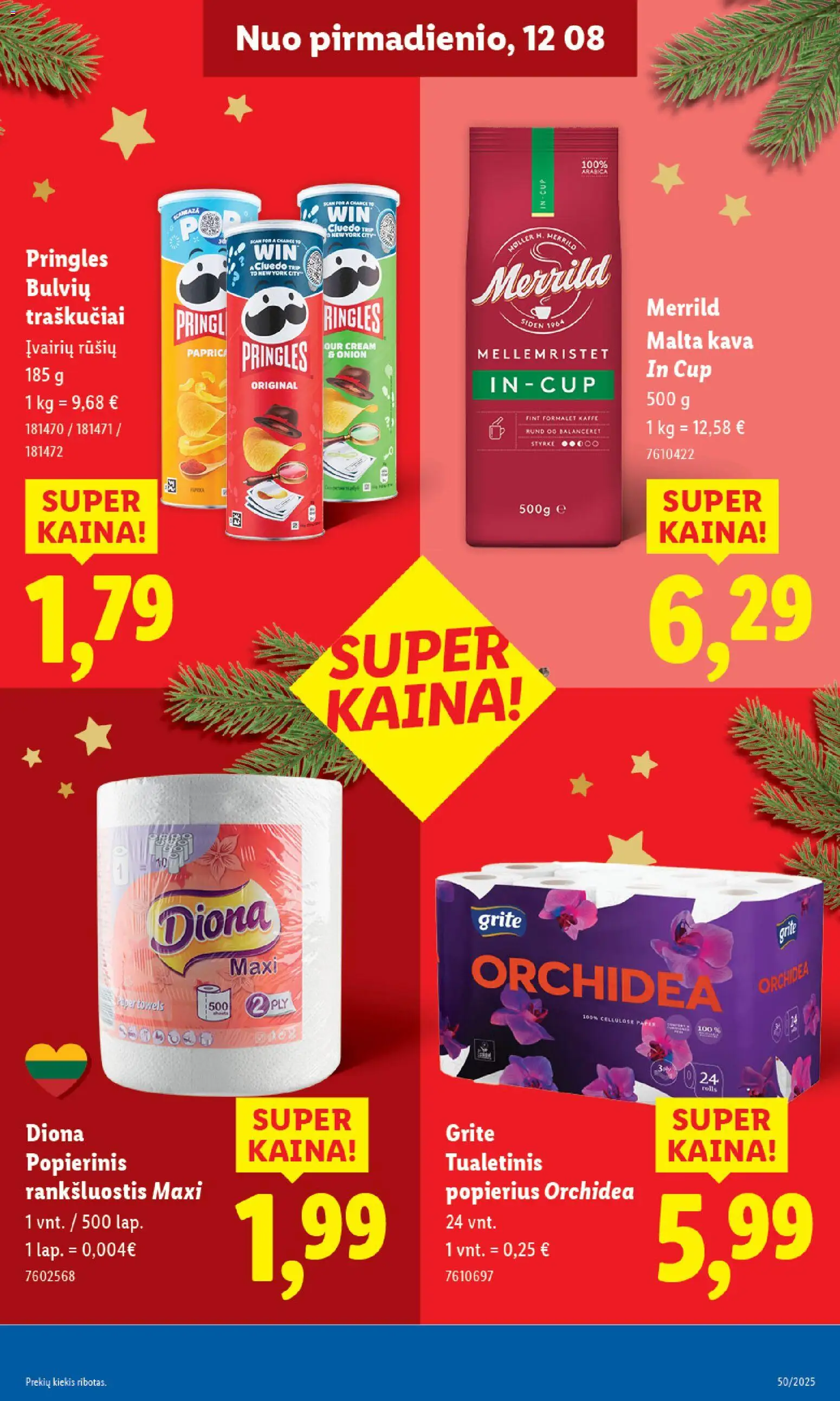 LIDL akcijos nuo 11.12.2025 | Puslapis: 29 | Prekių: Rankšluostis, Kava, Traškučiai