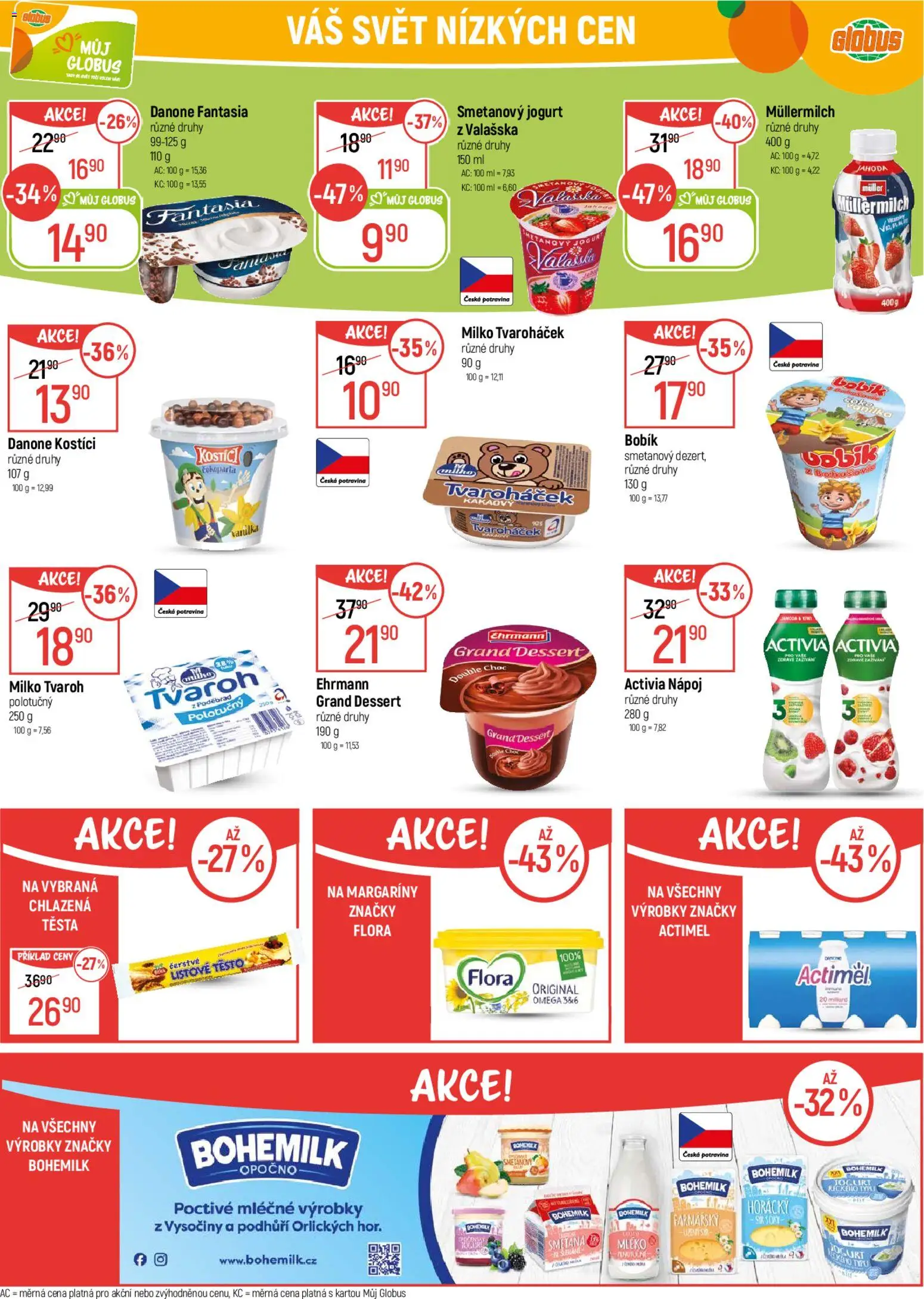 Globus leták od 05.11.2025 | Strana: 18 | Produkty: Globus, Jogurt, Tvaroh, Flora