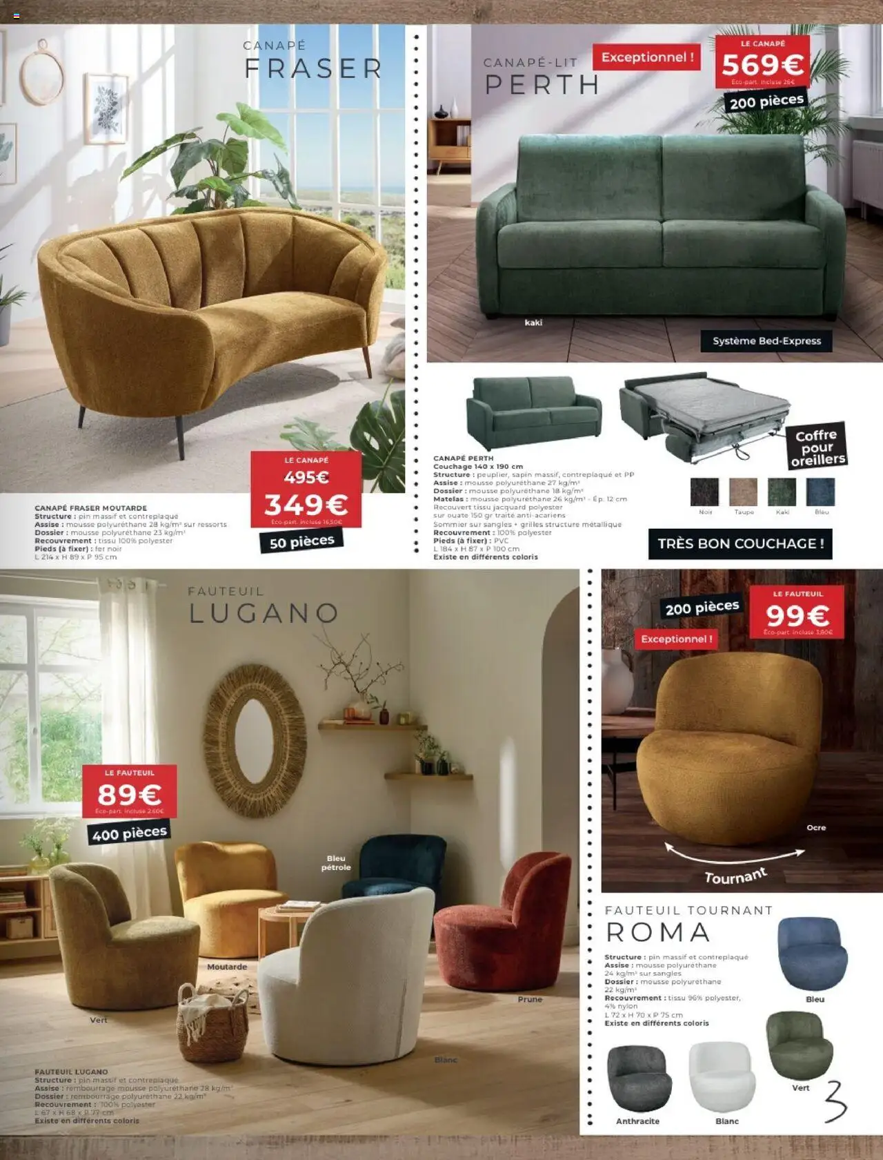  | Page: 3 | Produits: Prune, Mousse, Fauteuil, Moutarde