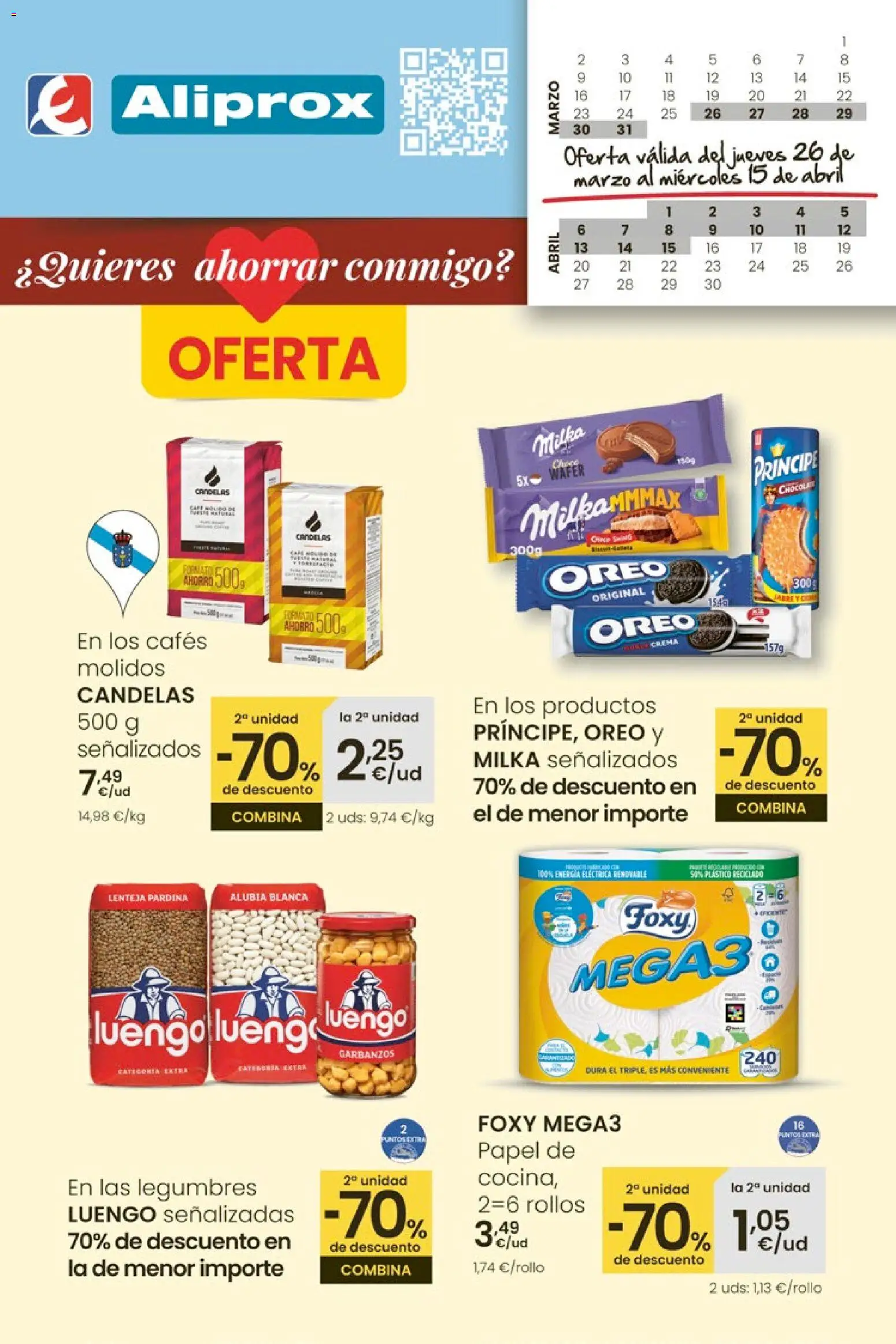 Eroski Aliprox  │ válido desde el 26.03.2026 | Página: 1 | Productos: Chocolate, Crema