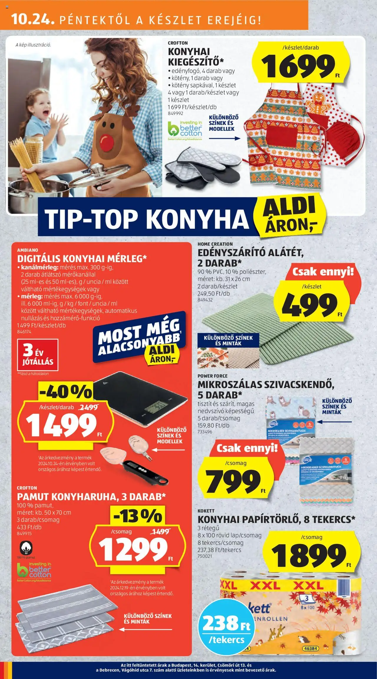 Aldi akciós ujság - amely érvényes a következő dátumtól: 24.10.2025 | Oldal: 22 | Termékek: Edényszárító