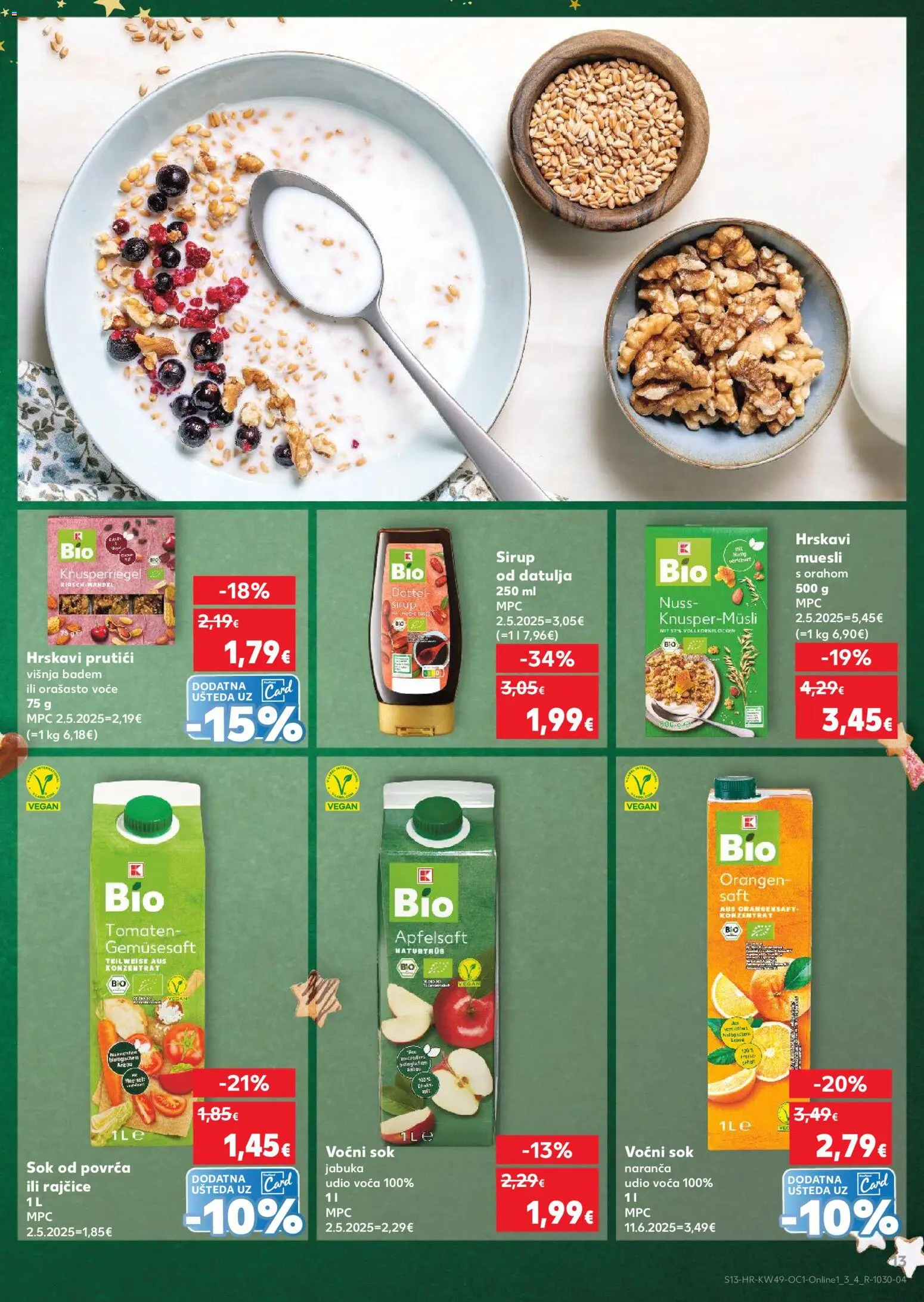 Kaufland katalog | vrijedi od 03.12.2025 | Stranica: 13 | Proizvodi: Sok, Voće, Badem, Sirup