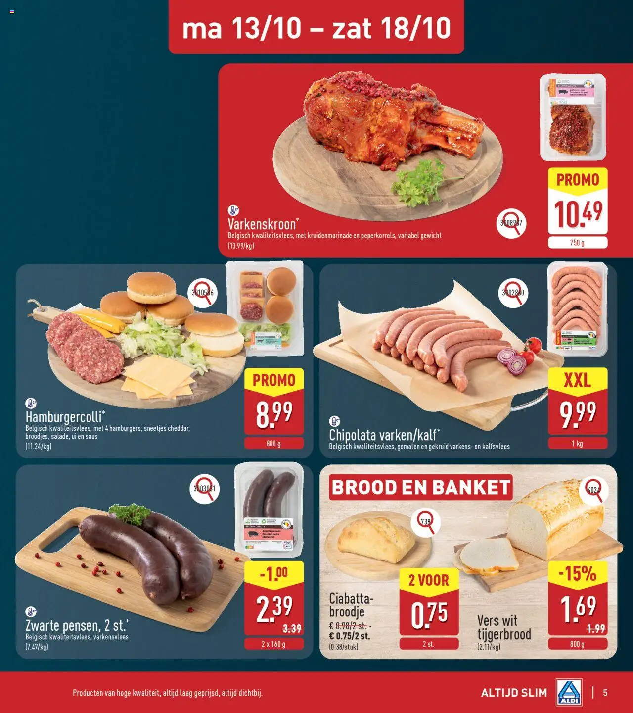 {H1} | Pagina: 5 | Producten: Chipolata, Broodje, Saus, Brood