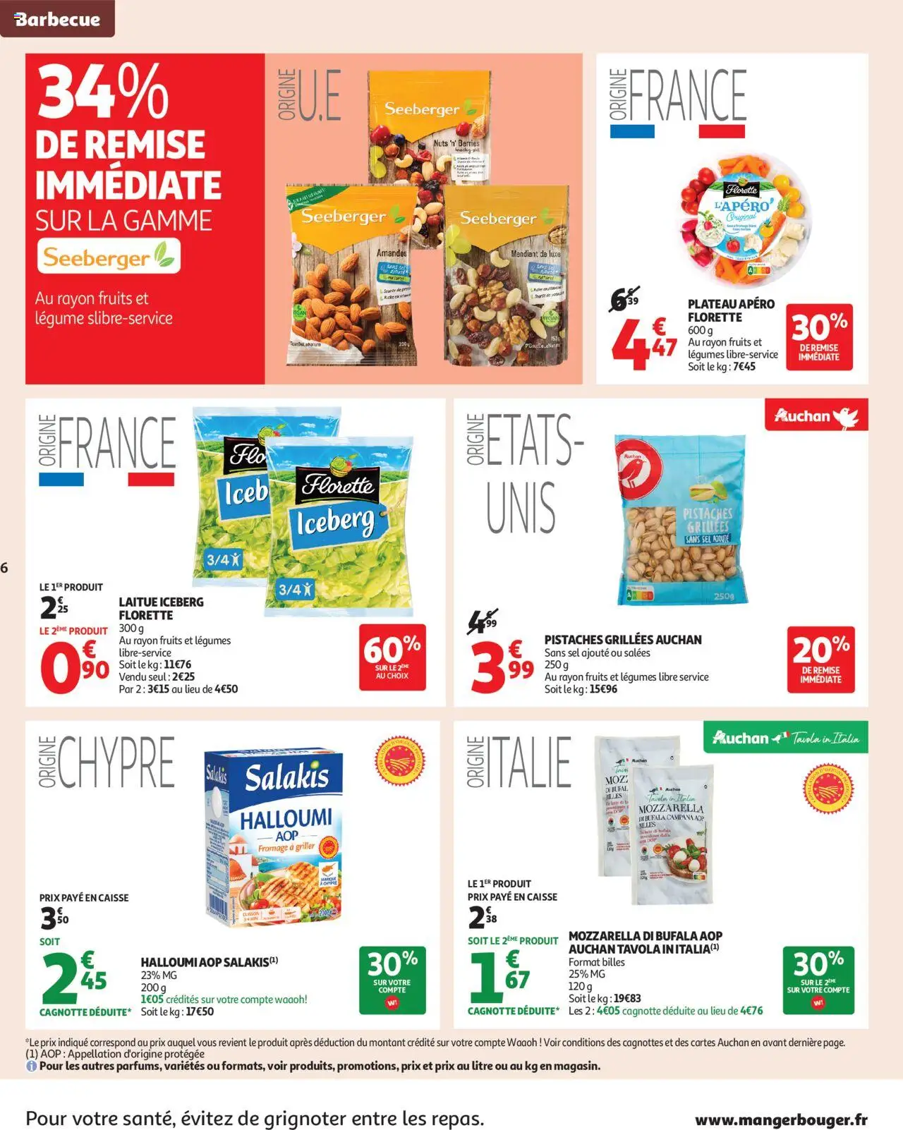  | Page: 6 | Produits: Halloumi, Laitue, Sel, Amandes