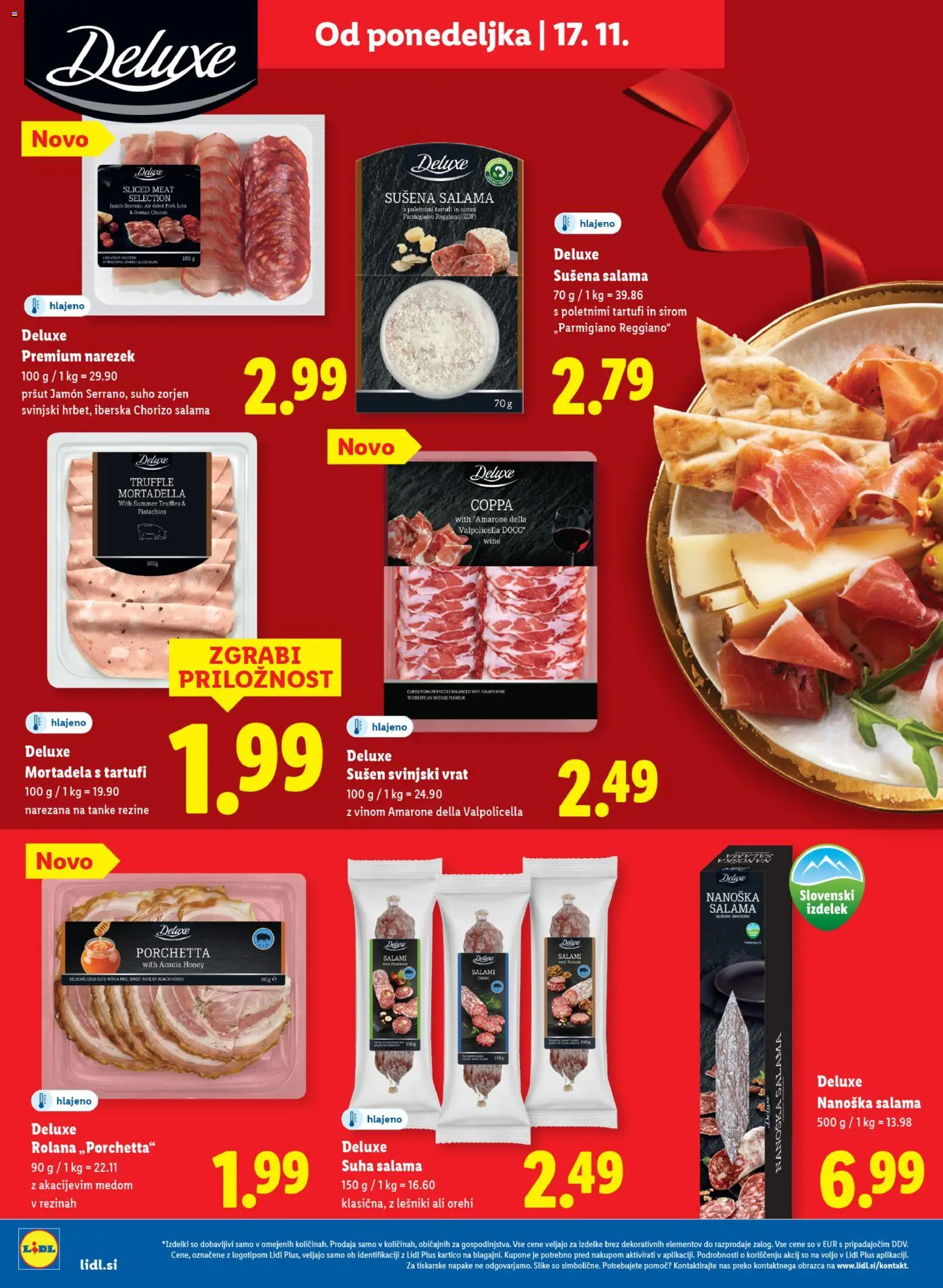 Novi Lidl katalog ponudbe – veljaven od 13.11.2025 | Stran: 54 | Izdelki: Pršut, Mortadela, Narezek, Salama