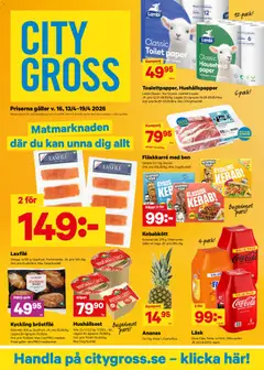 City Gross erbjudanden - Förhandsvisning av reklamblad från butik City Gross aktuell från 13.04.2026