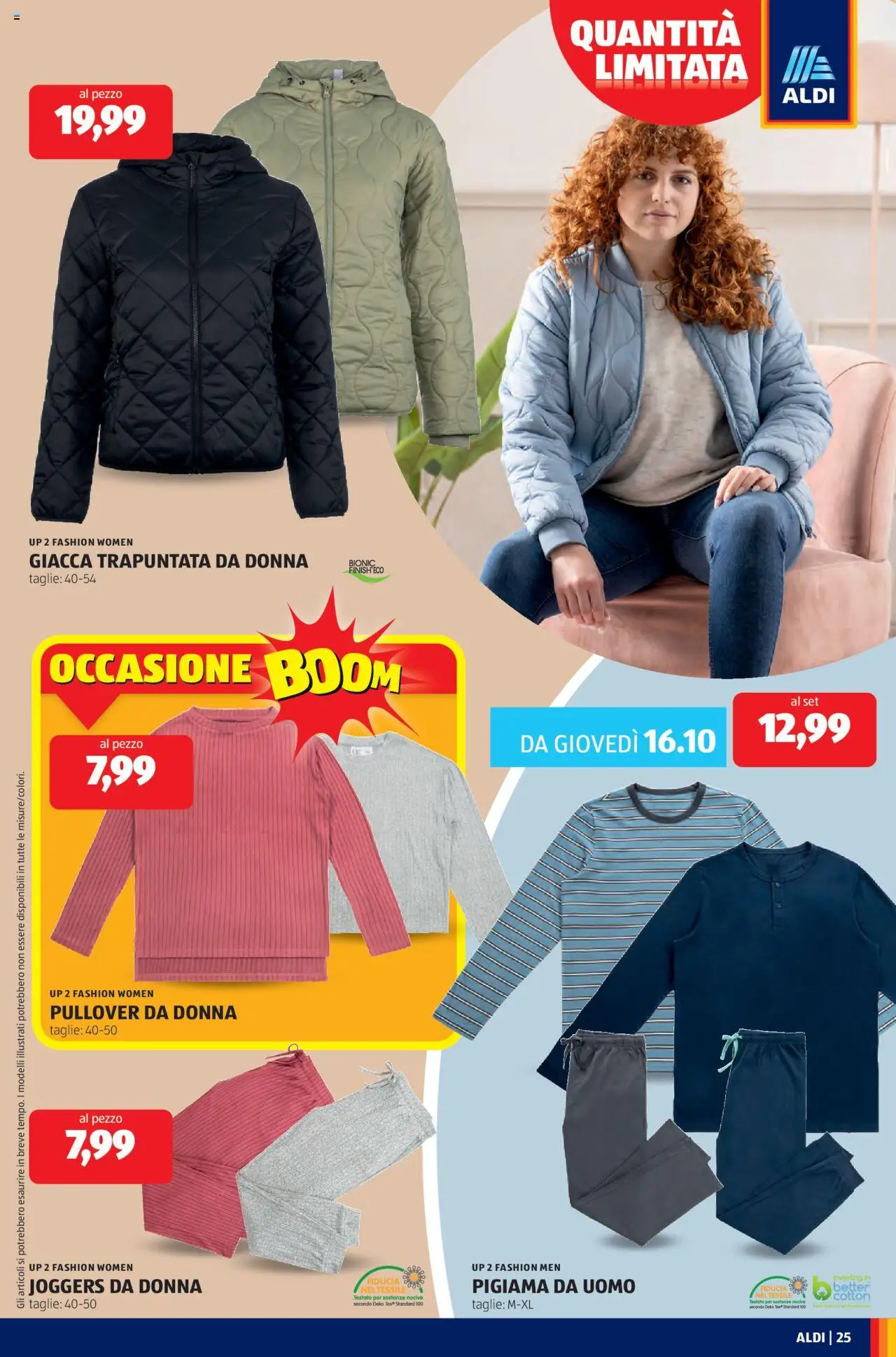Volantino Aldi del 13.10.2025 | Pagina: 25 | Prodotti: Giacca, Pigiama