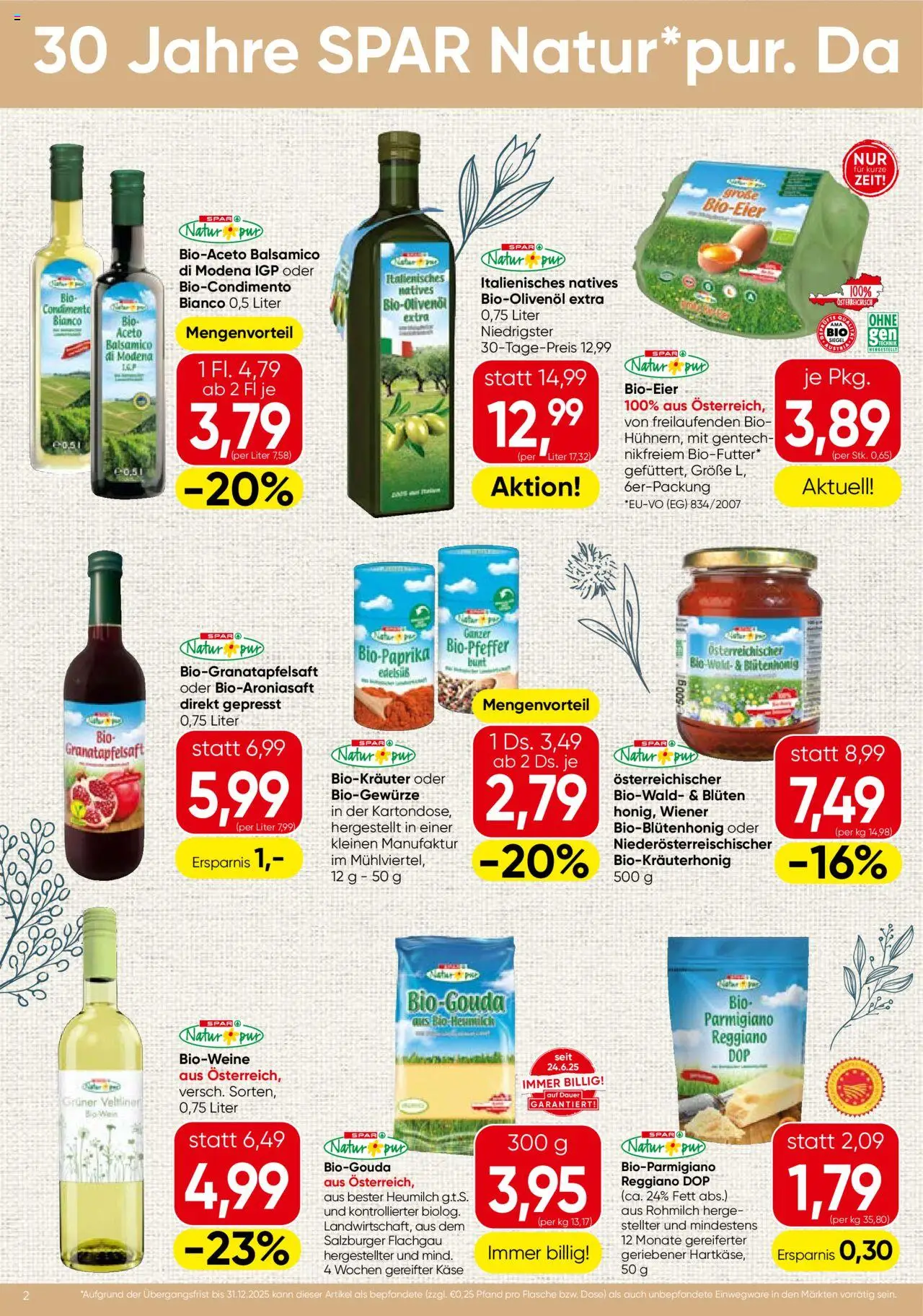 Spar Natur*pur - Oberösterreich gültig ab 16.10.2025 | Seite: 2 | Produkte: Käse