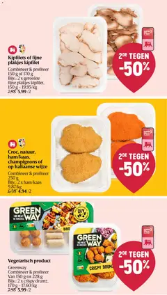 Croc, natuur, ham/kaas, champignons of op Italiaanse wijze, Combineer & profiteer 250 g Bijv.: 2 x ham/kaas - Voorbeeld van een folder van Delhaize, geldig van 30.04.2026 | Pagina: 13