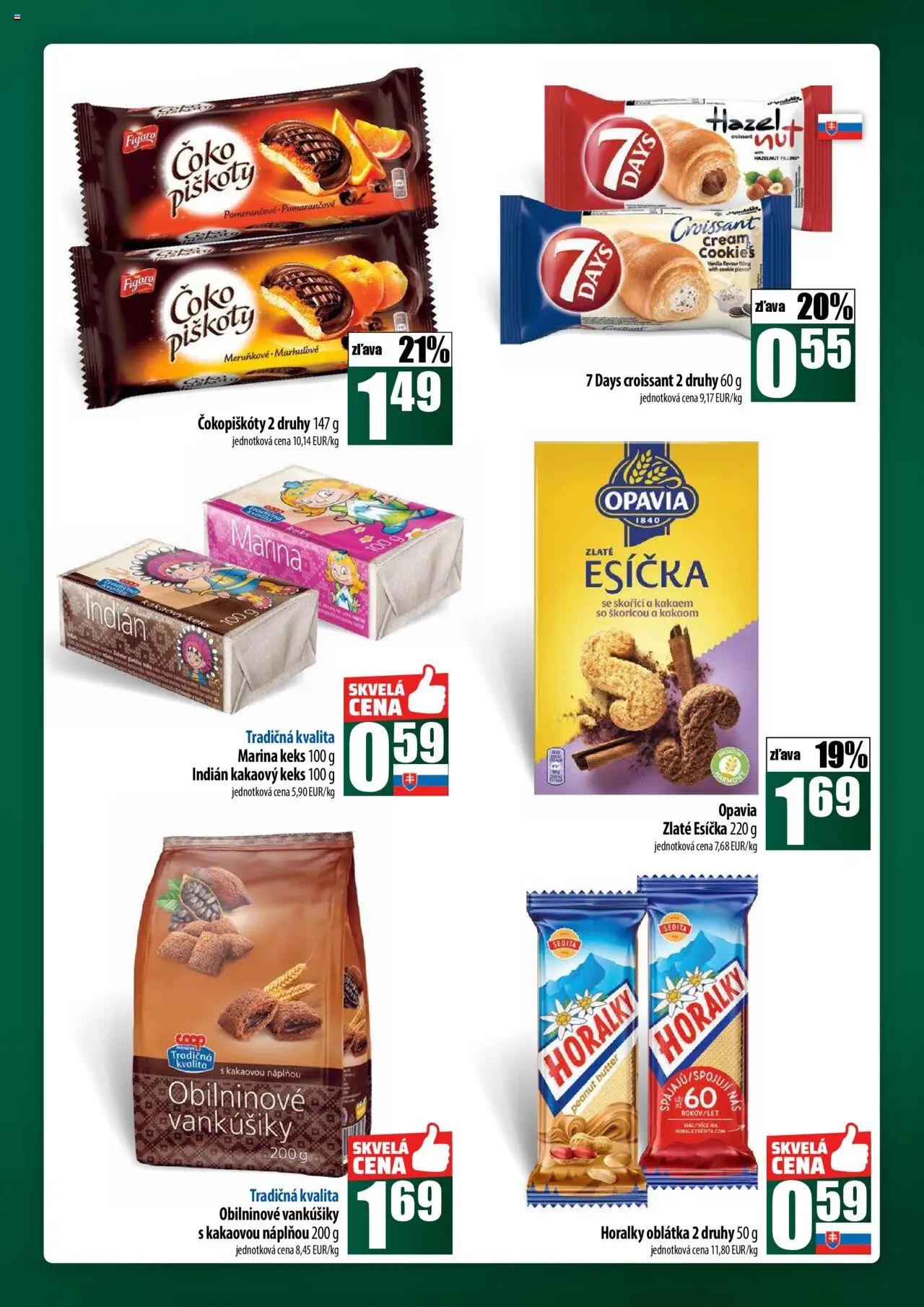 Nové COOP Jednota akcie – leták je platný od 02.10.2025 | Strana: 41 | Produkty: Croissant, Horálky