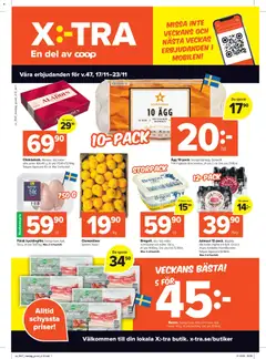 Coop X:-TRA - erbjudanden - Förhandsvisning av reklamblad från butik Coop X:-TRA aktuell från 17.11.2025