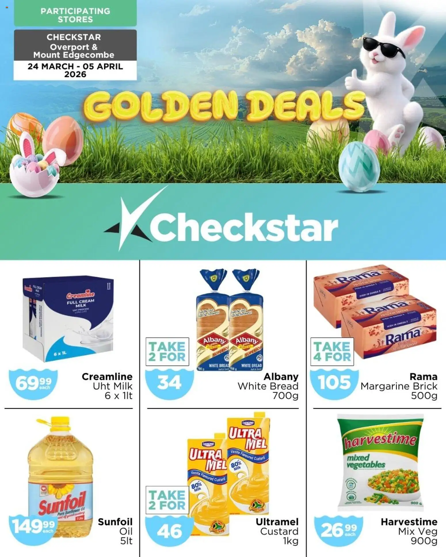 New Check Star catalogue – valid from 24.03.2026 | Page: 1 | Products: Custard, Oil, Margarine, Cream