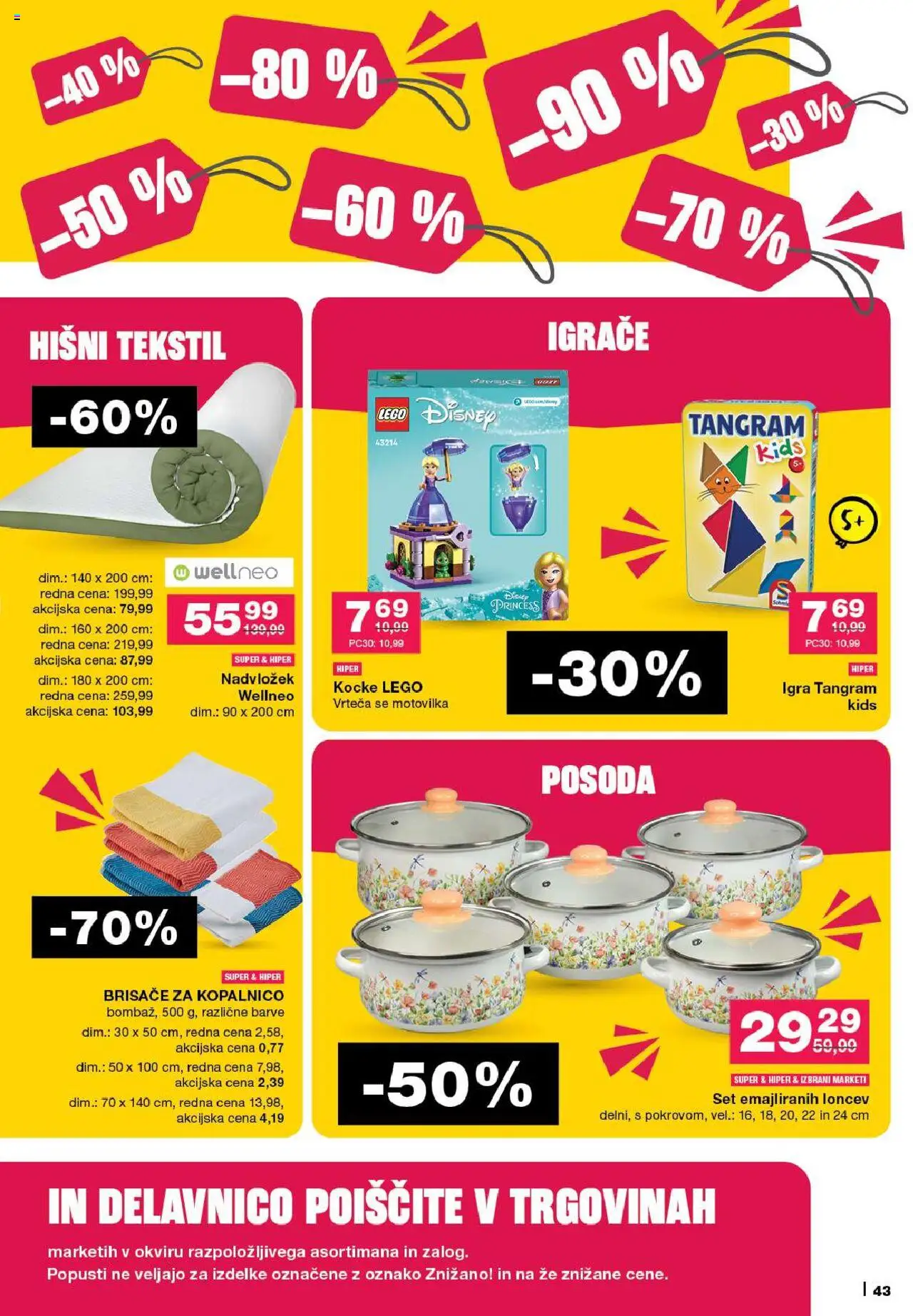 Novi Mercator katalog ponudbe – veljaven od 18.09.2025 | Stran: 43 | Izdelki: Igra, Nadvložek