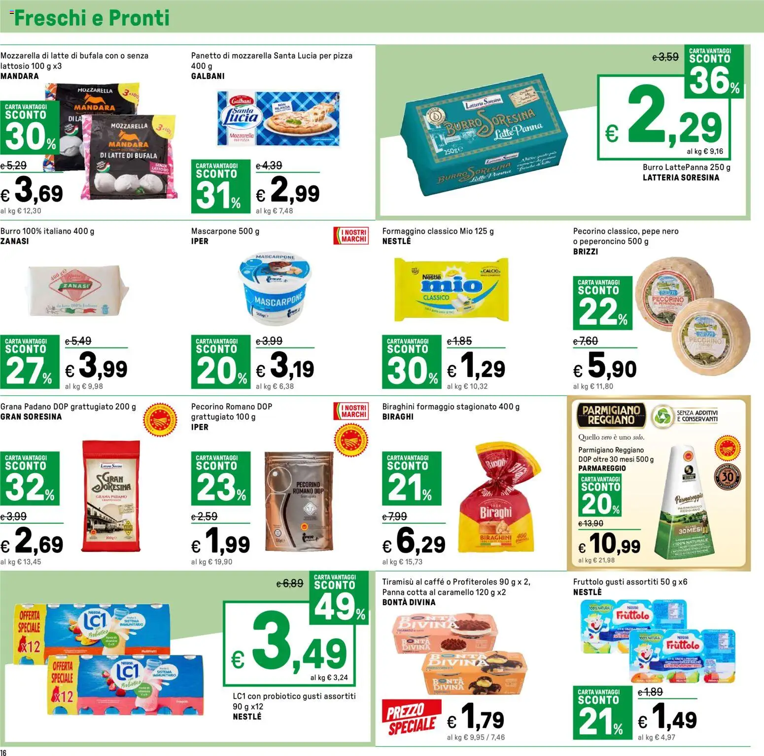 Volantino Iper del 03.11.2025 | Pagina: 16 | Prodotti: Pizza, Panna, Burro, Parmigiano