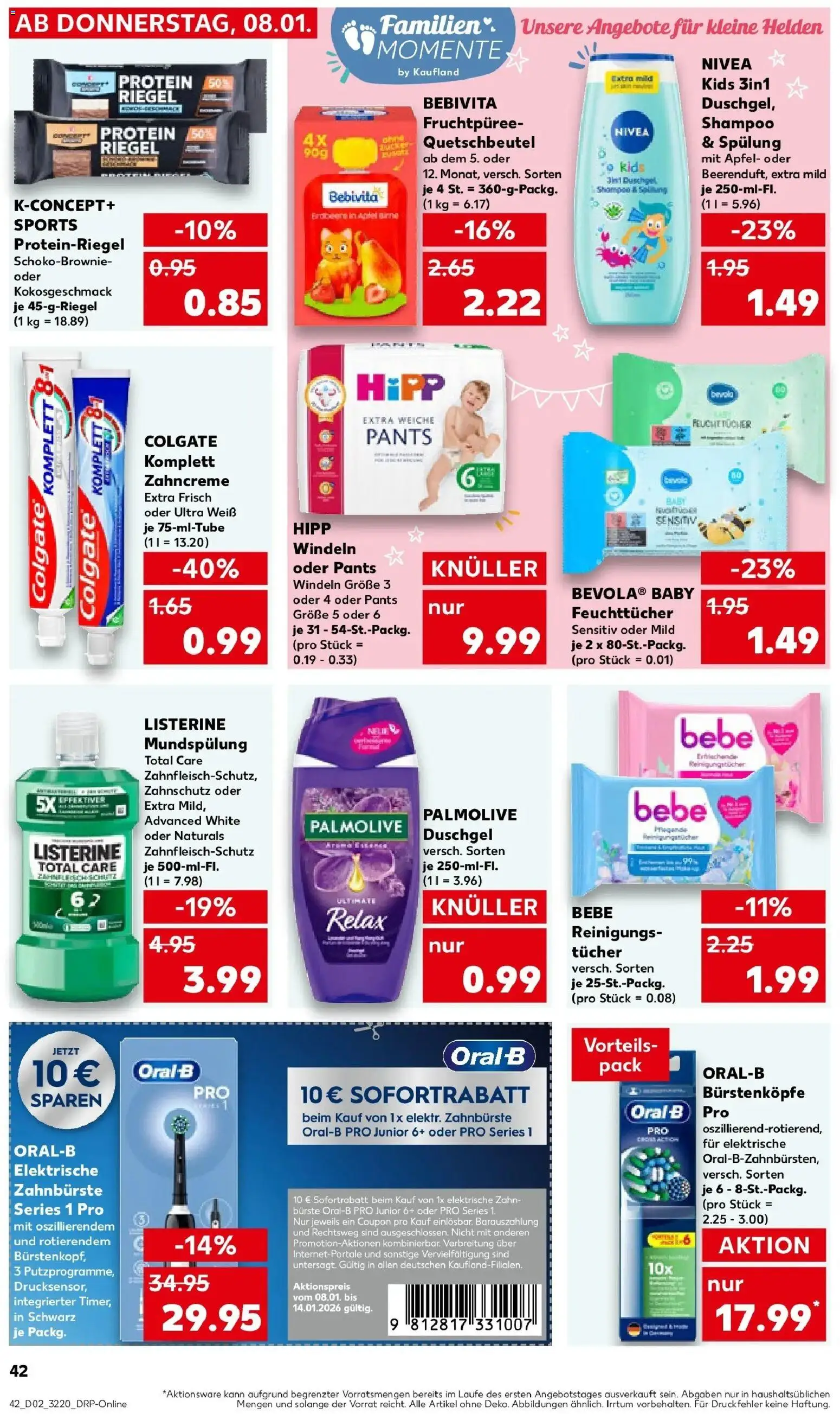 Kaufland prospekt Wurzen	 – gültig ab 11.01.2026 | Seite: 44 | Produkte: Elektrische zahnbürste, Bürste, Shower Gel, Birne