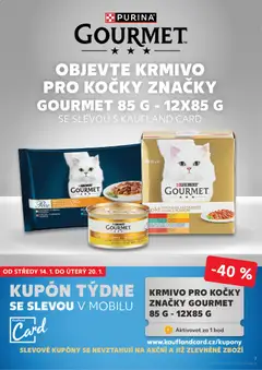 Náhled letáku KRMIVO PRO KOČKY ZNAČKY GOURMET 85 G - 12X85 G, Krmivo pro kočky značky Gourmet, balení 12x85 g od 14.01.2026 | Strana: 7