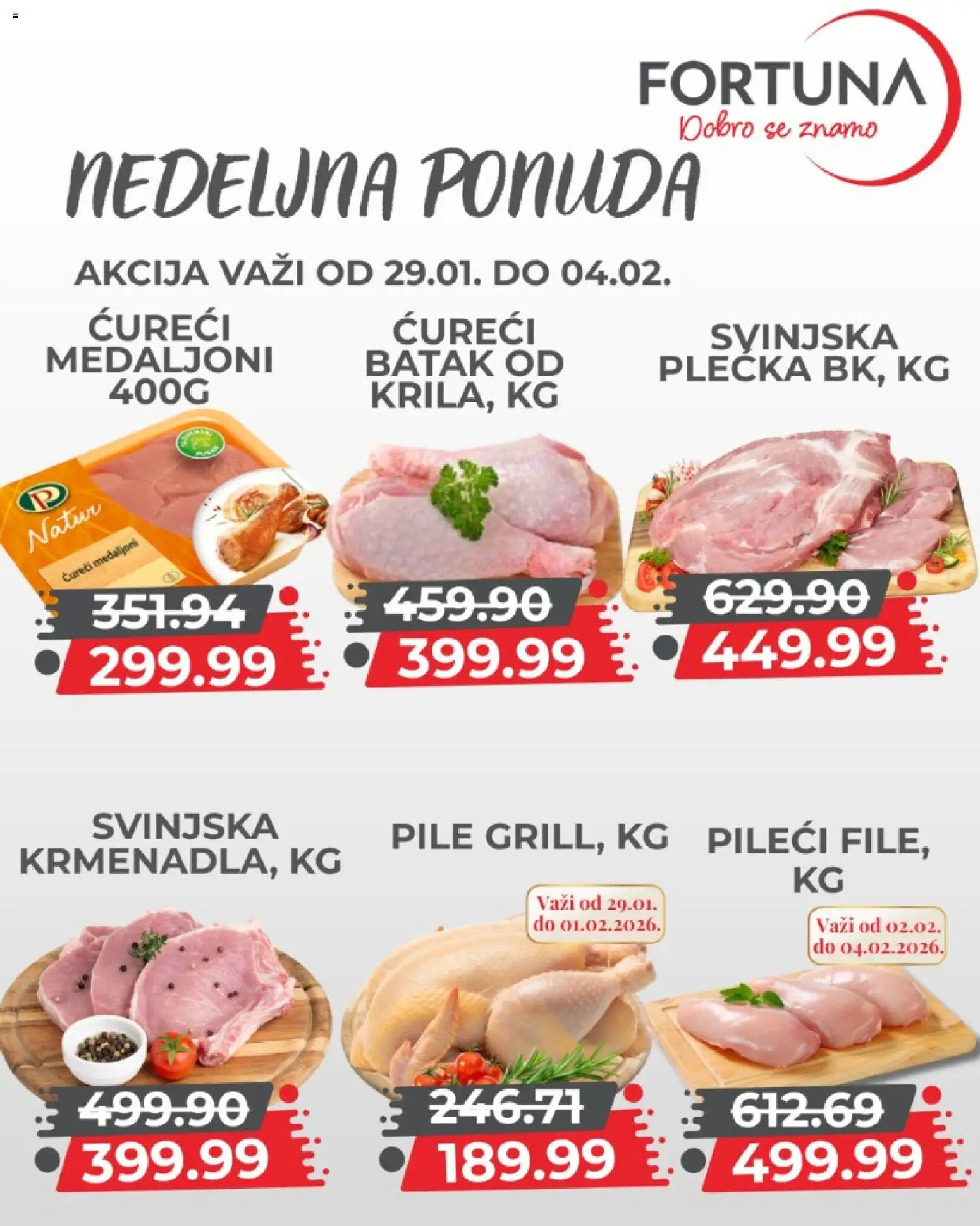 Fortuna Market katalog - važi od 29.01.2026 | Strana: 2 | Proizvode: Pile