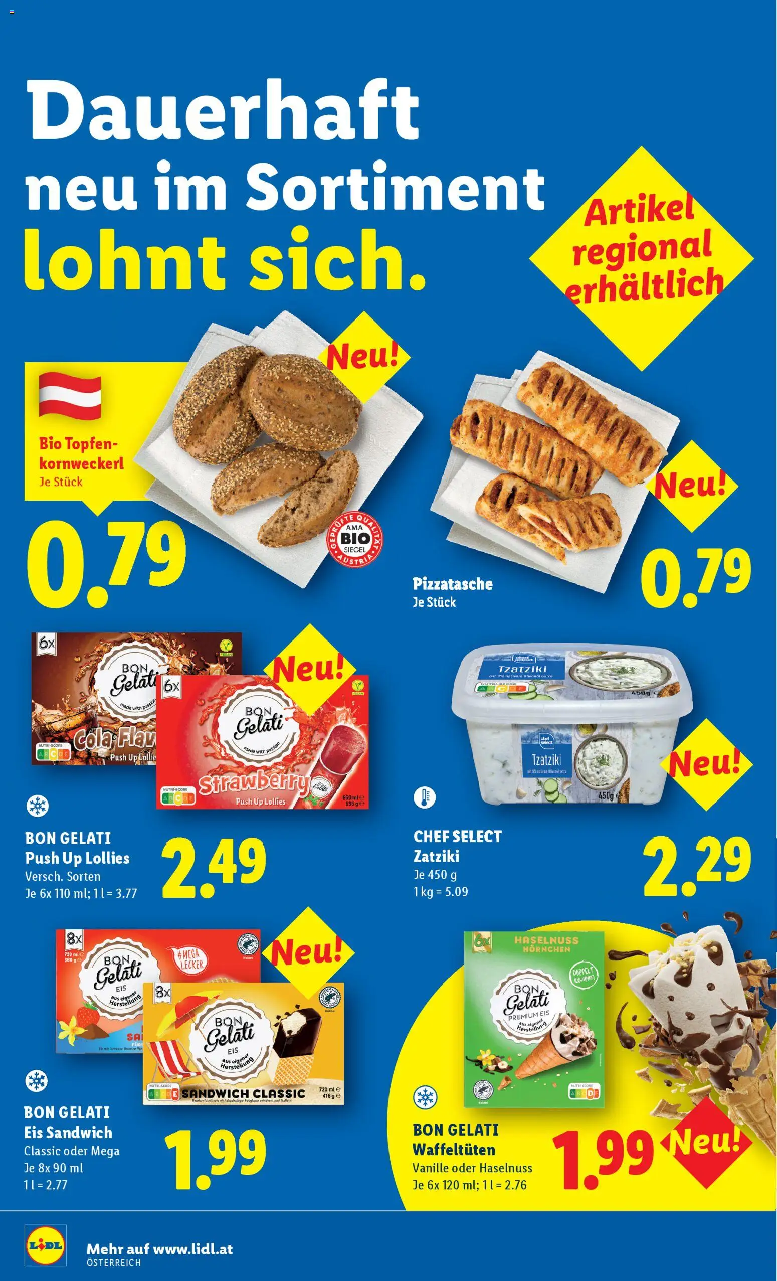 Lidl Flugblatt - Oberpullendorf, Güssing, Oberwart gültig ab 02.04.2026 | Seite: 45 | Produkte: Eis