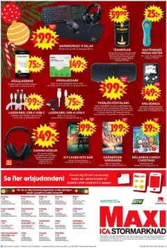 LADDKABEL USB-C-USB-C, Smartline. USB-C till USB-C. Blå, rosa, brun. - Förhandsvisning av reklamblad från butik ICA Maxi aktuell från 22.12.2025 | Sida: 16