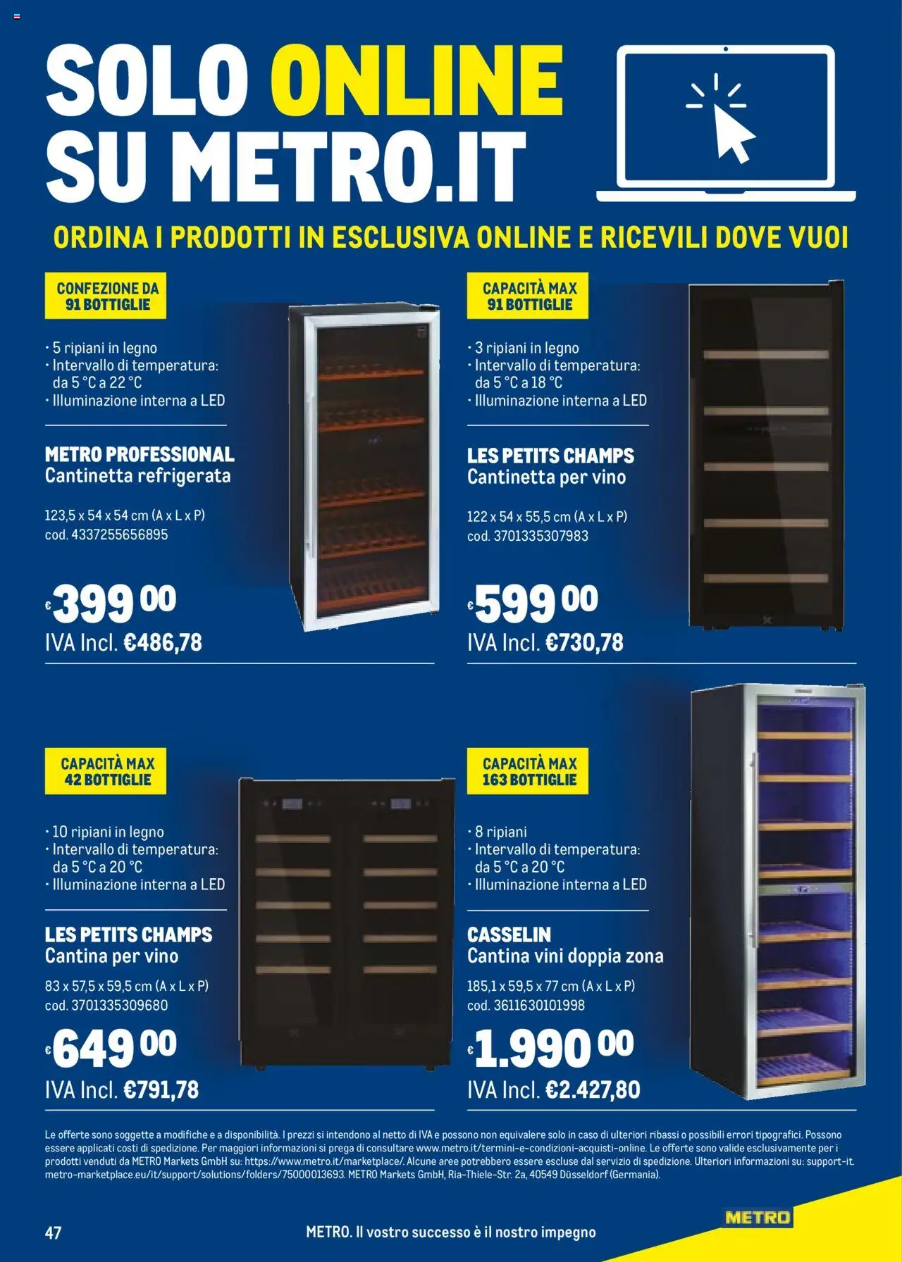Volantino Metro del 25.09.2025 | Pagina: 47 | Prodotti: Vino