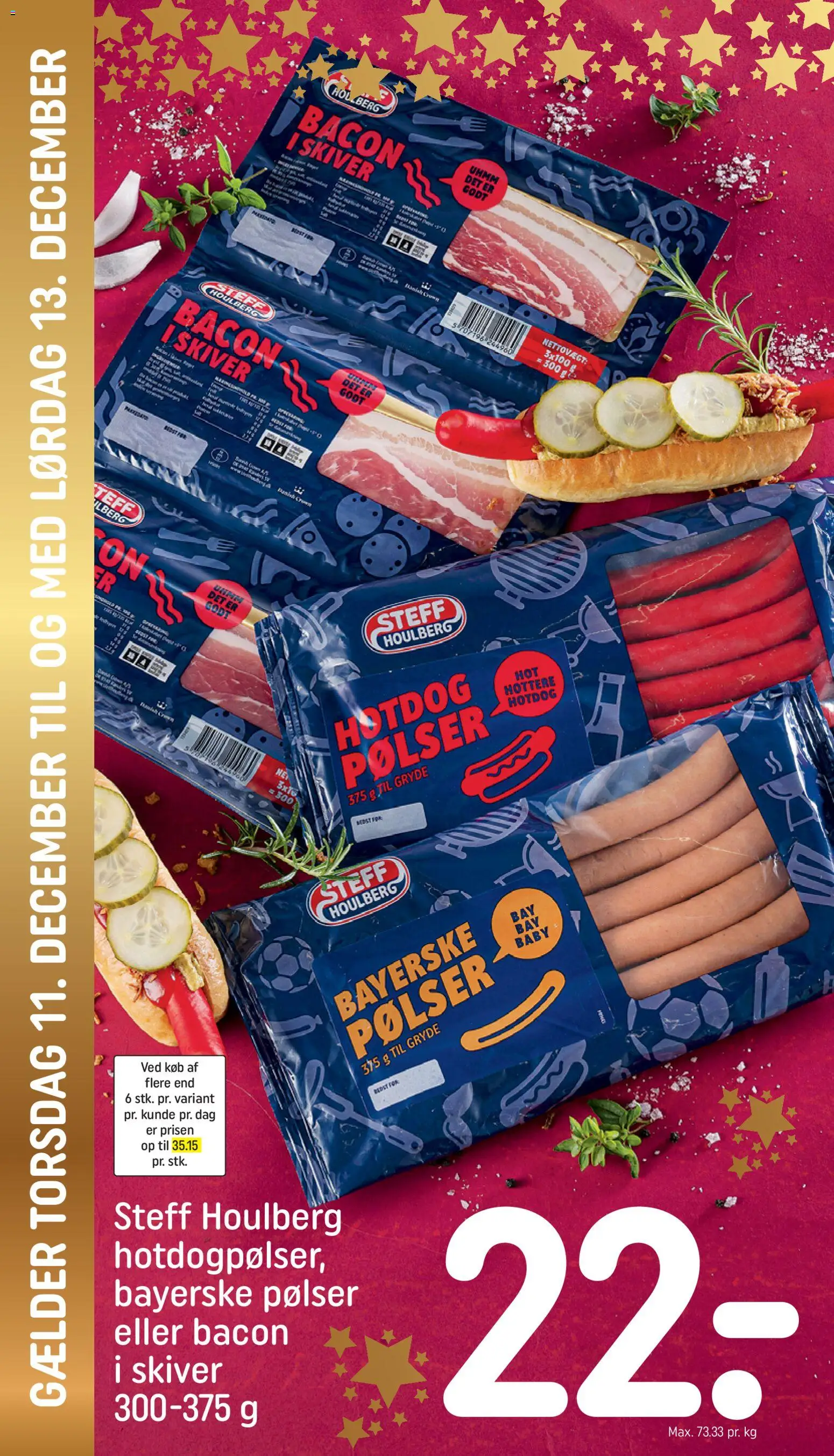 Rema 1000 tilbudsavis – gyldig fra 07.12.2025 | Side: 30 | Produkter: Pølser, Bacon