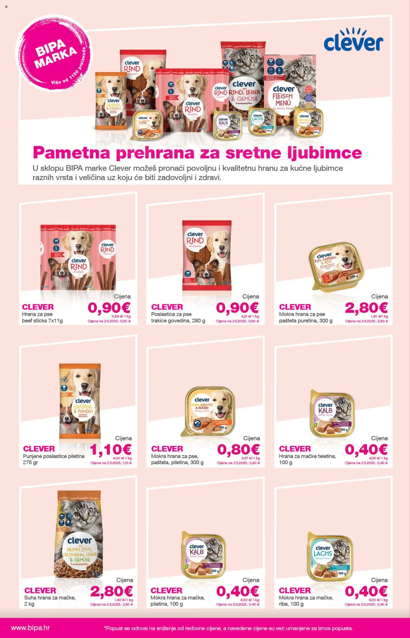 Bipa katalog | vrijedi od 16.04.2026 | Stranica: 16 | Proizvodi: Piletina, Paprika, Pašteta, Hrana za mačke