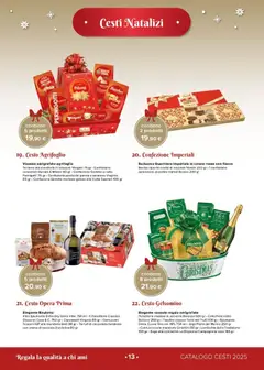 Anteprima del volantino Oasi Cesti catalogo valido a partire dal 26.11.2025 | Pagina: 13 | Prodotti: Cioccolato, Mandorle, Astuccio, Sugo