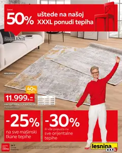 Lesnina XXXL specijal tepiha - pregled Lesnina XXXL kataloga - važi od 27.10.2025
