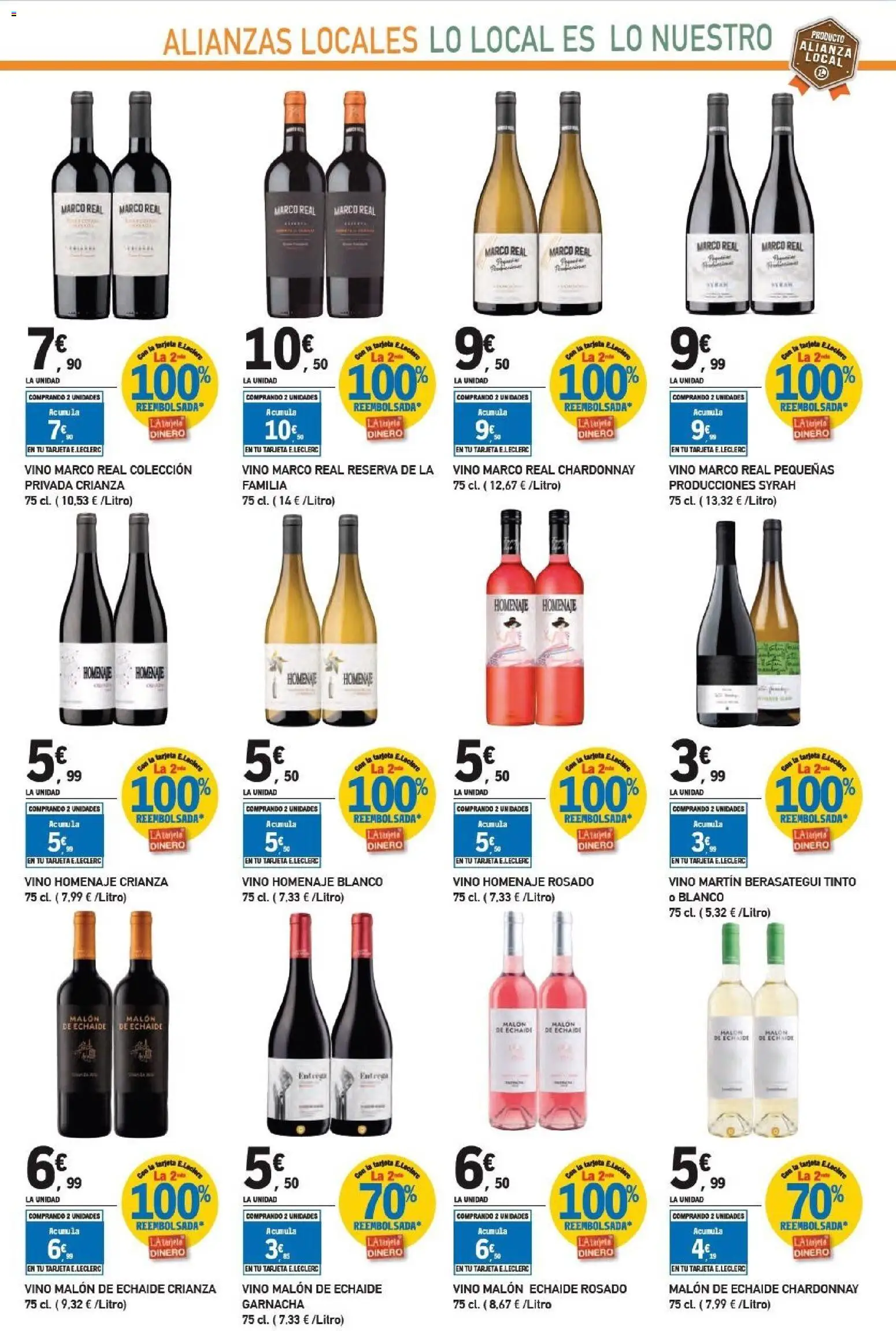 E.Leclerc - Alianz Locales │ válido desde el 25.02.2026 | Página: 57 | Productos: Vino, Marco