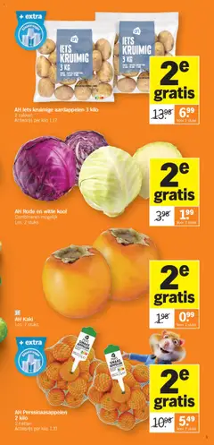 AH Kaki, Los, 2 stuks - Voorbeeld van een folder van Albert Heijn, geldig van 20.10.2025 | Pagina: 3 | Producten: Appelen, Kool