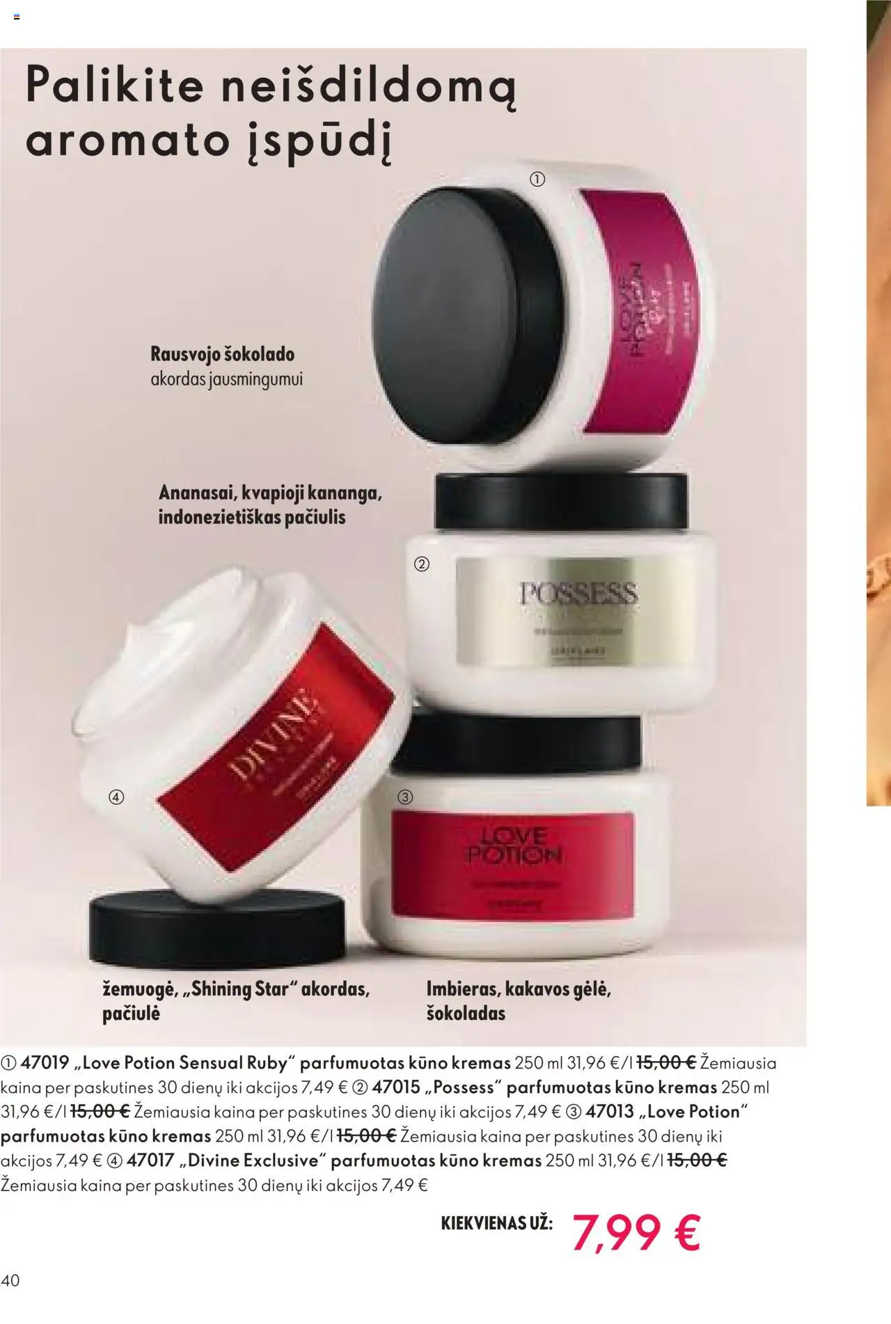 Oriflame - Katalogas 12 2025│galioja nuo 24.08.2025 | Puslapis: 40 | Prekių: Kremas, Šokoladas, Kūno kremas