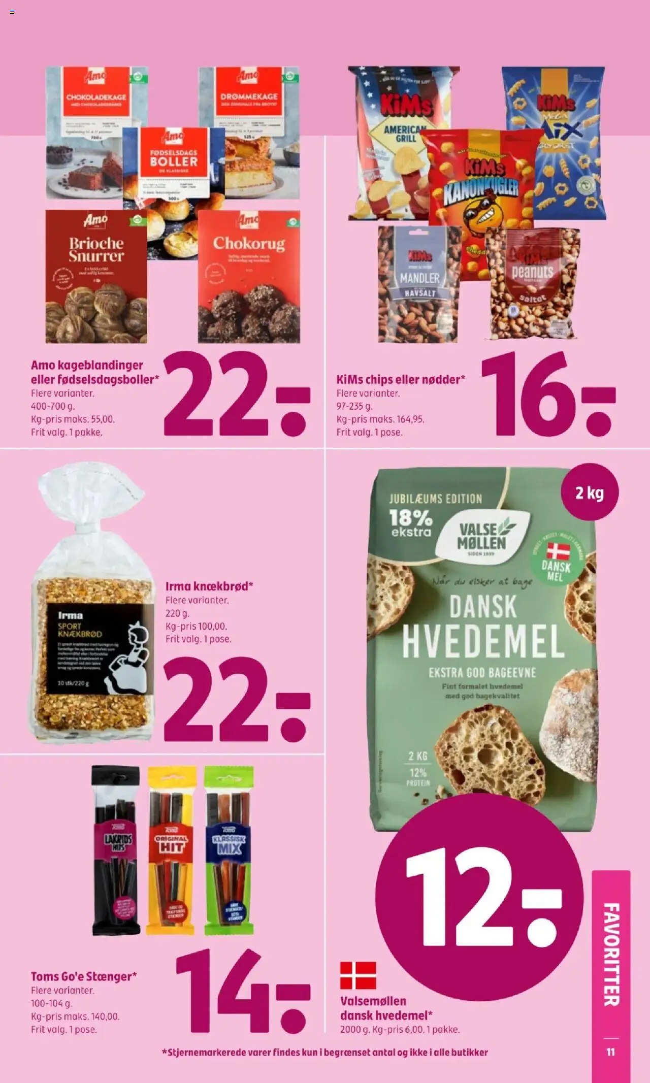Coop 365 tilbudsavis – gyldig fra 18.09.2025 | Side: 11 | Produkter: Chokoladekage, Chips, Mandler, Grill