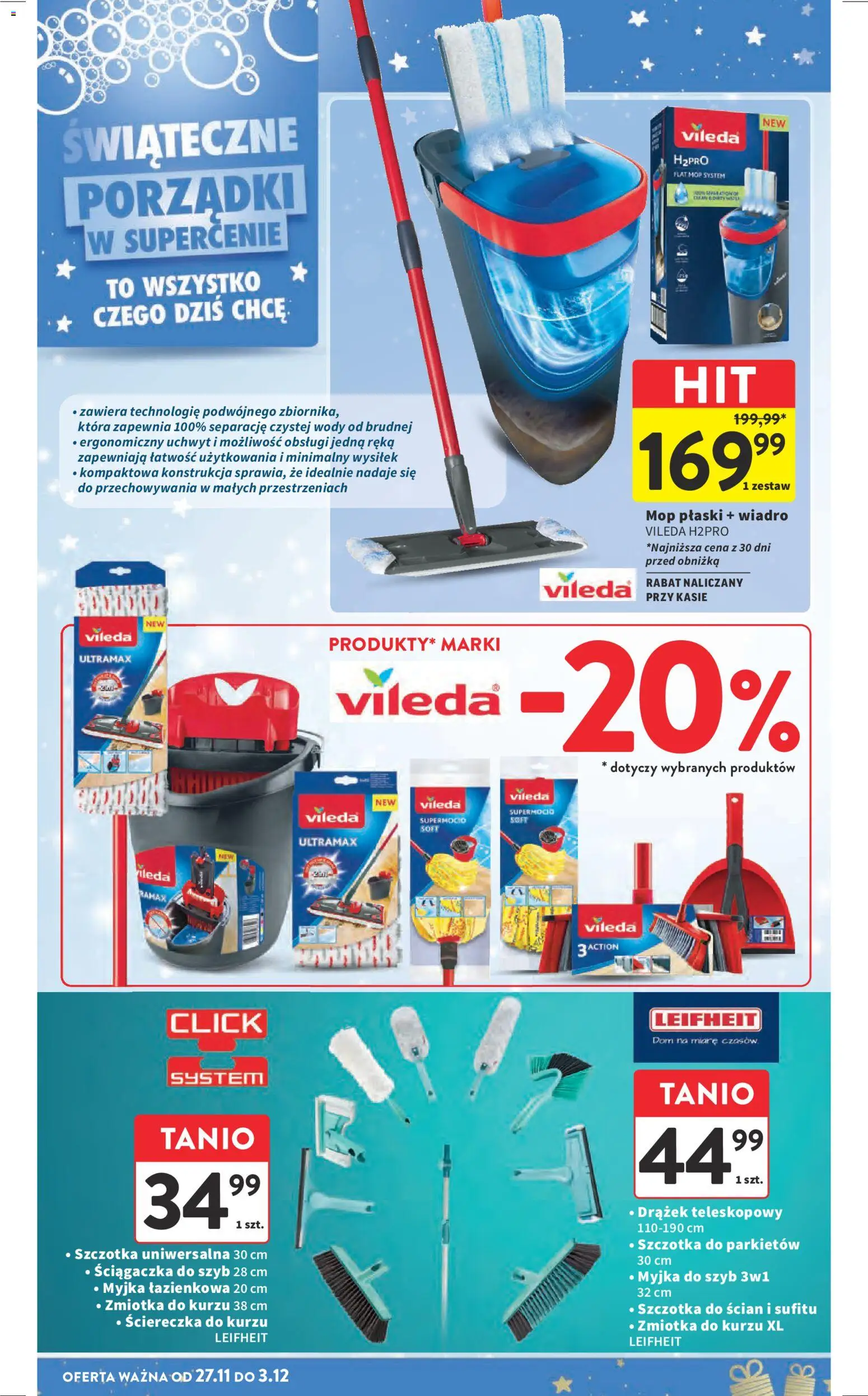Intermarche Black Friday od 27.11.2025 | Strona: 21 | Produkty: Szczotka, Vileda