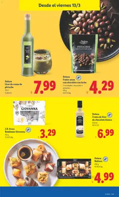 Vista previa Deluxe Frutos secos con chocolate con leche, Dried fruits with milk chocolate, 2 varieties: cashews or pistachios, 175 g válido desde el 09.03.2026 | Página: 31 | Productos: Licor, Leche, Chocolate, Chocolate con leche