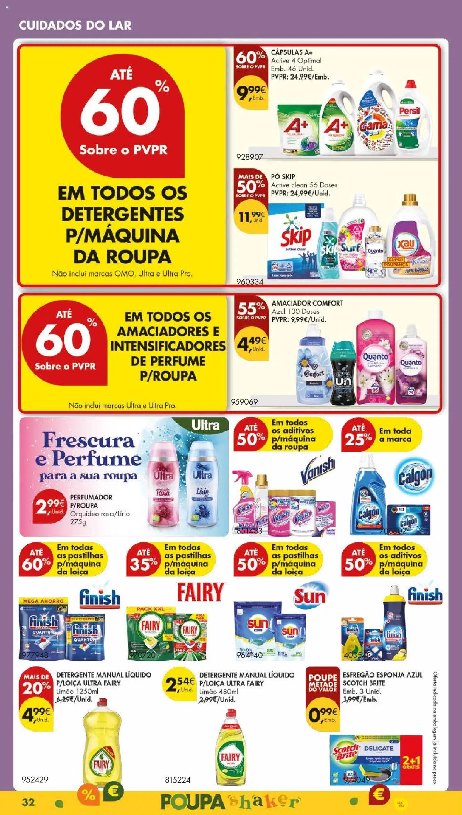 Pingo Doce folheto │ válido de 11.11.2025 | Página: 42 | Produtos: Esfregão, Pó, Esponja, Detergente