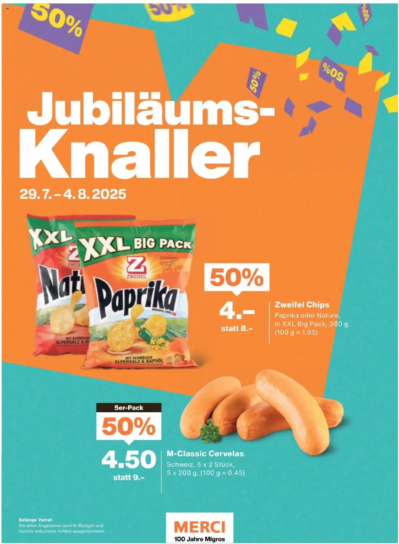 Migros - Magazin ab 28.07.2025 | Seite: 4 | Produkte: Rapsöl, Chips