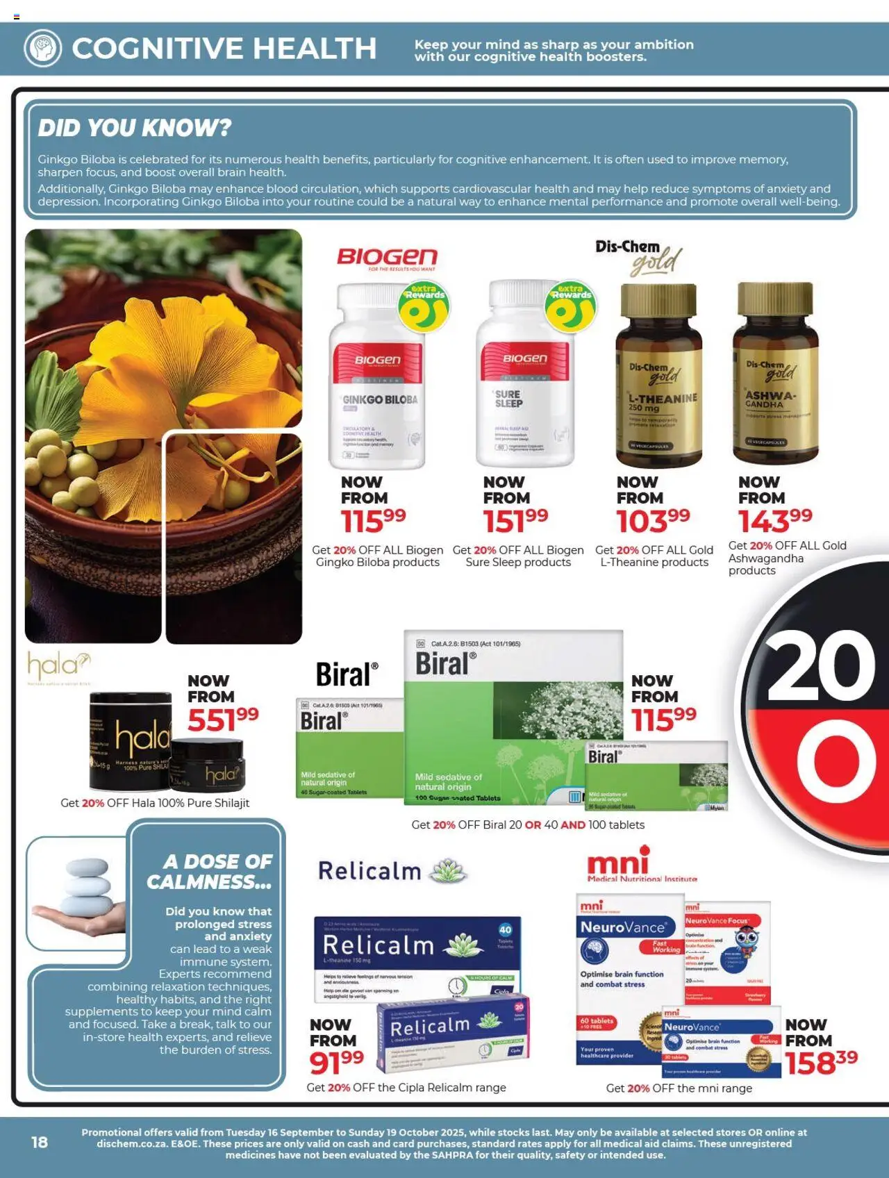New Dis-Chem catalogue – valid from 16.09.2025 | Page: 18 | Products: Supplements