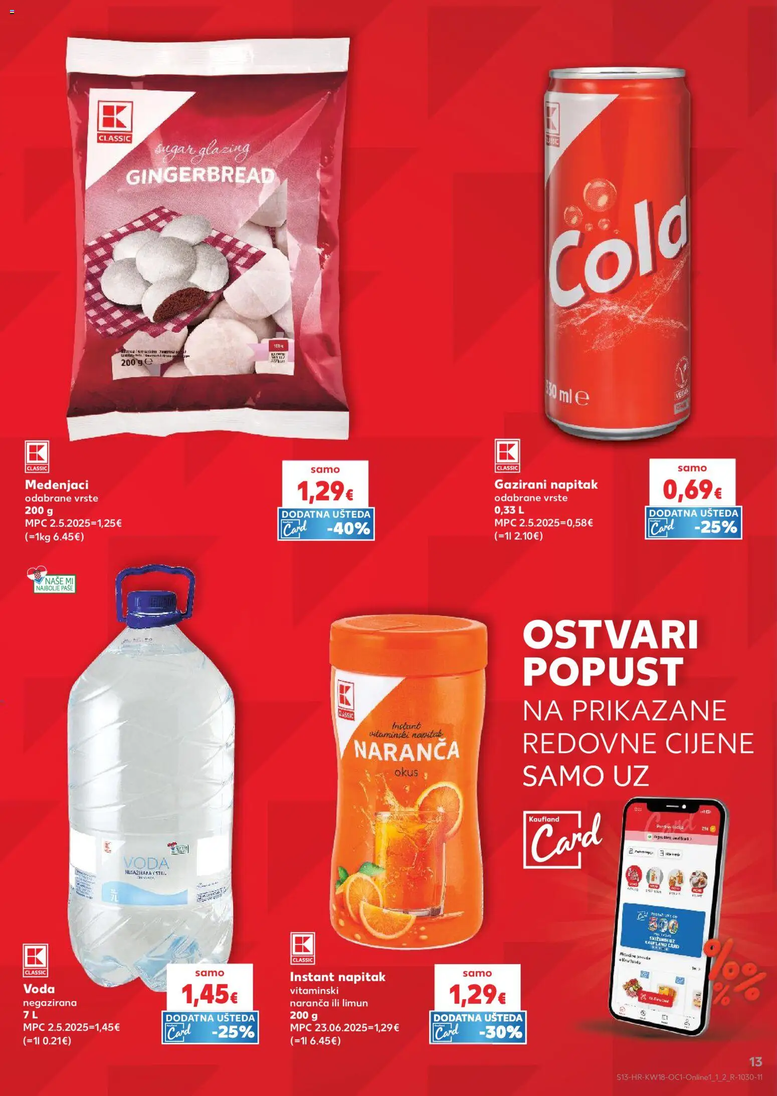Kaufland katalog | vrijedi od 29.04.2026 | Stranica: 13 | Proizvodi: Voda, Limun